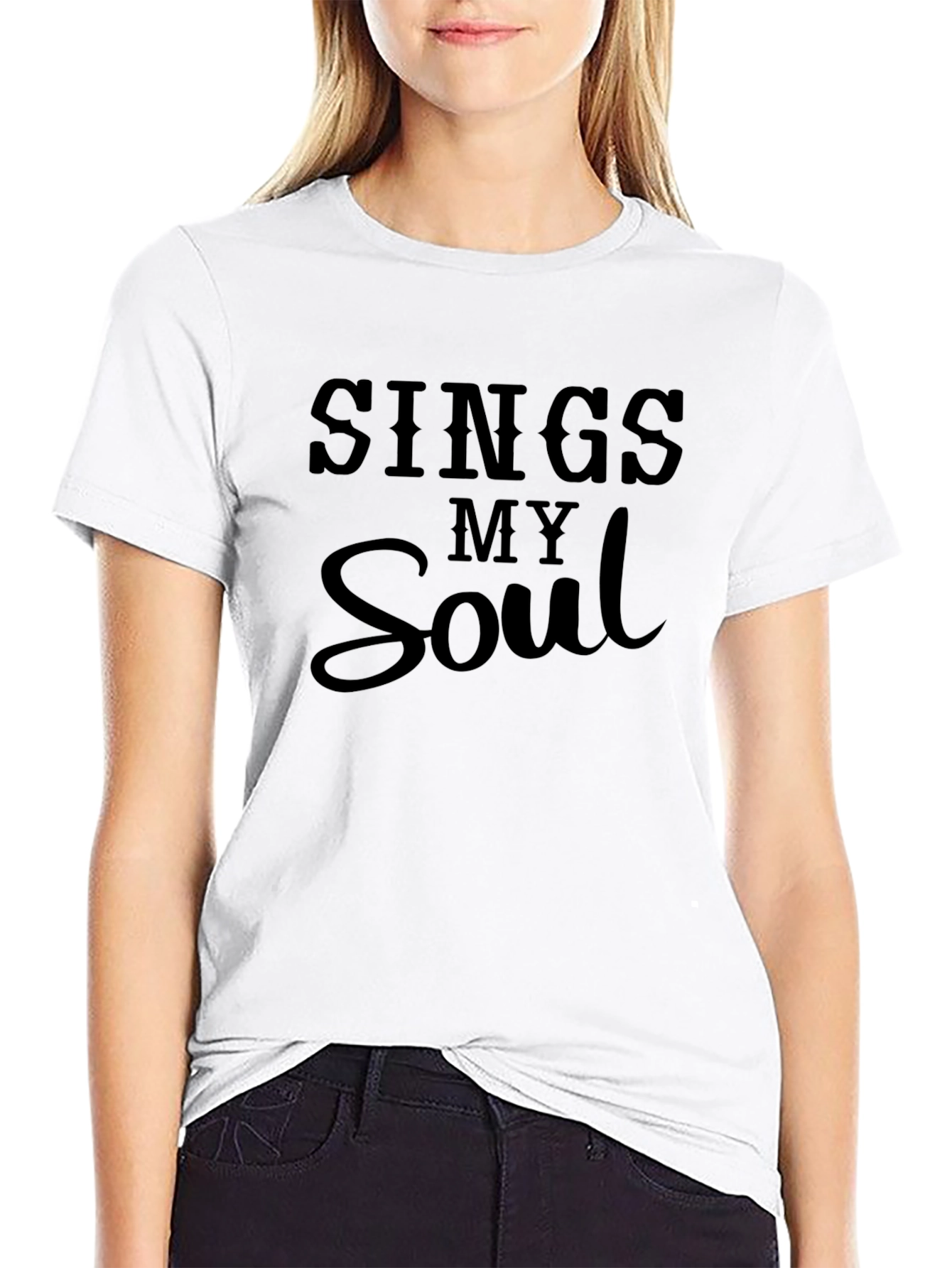 Sings My Soul Black Graphic Tee
