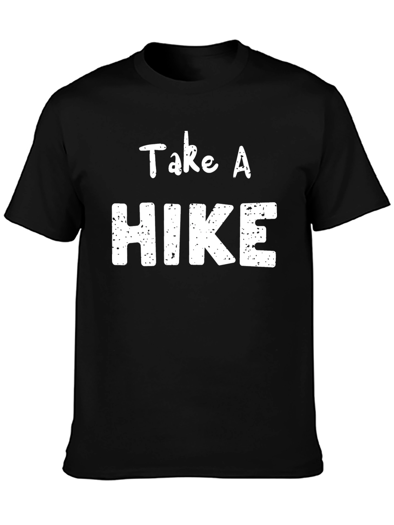 Take a Hike T-Shirt -  Black Crewneck Graphic Tee
