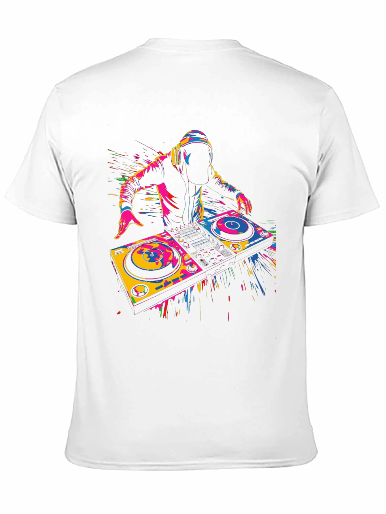 DJ Graphic T-Shirt - Black - Vibrant Design
