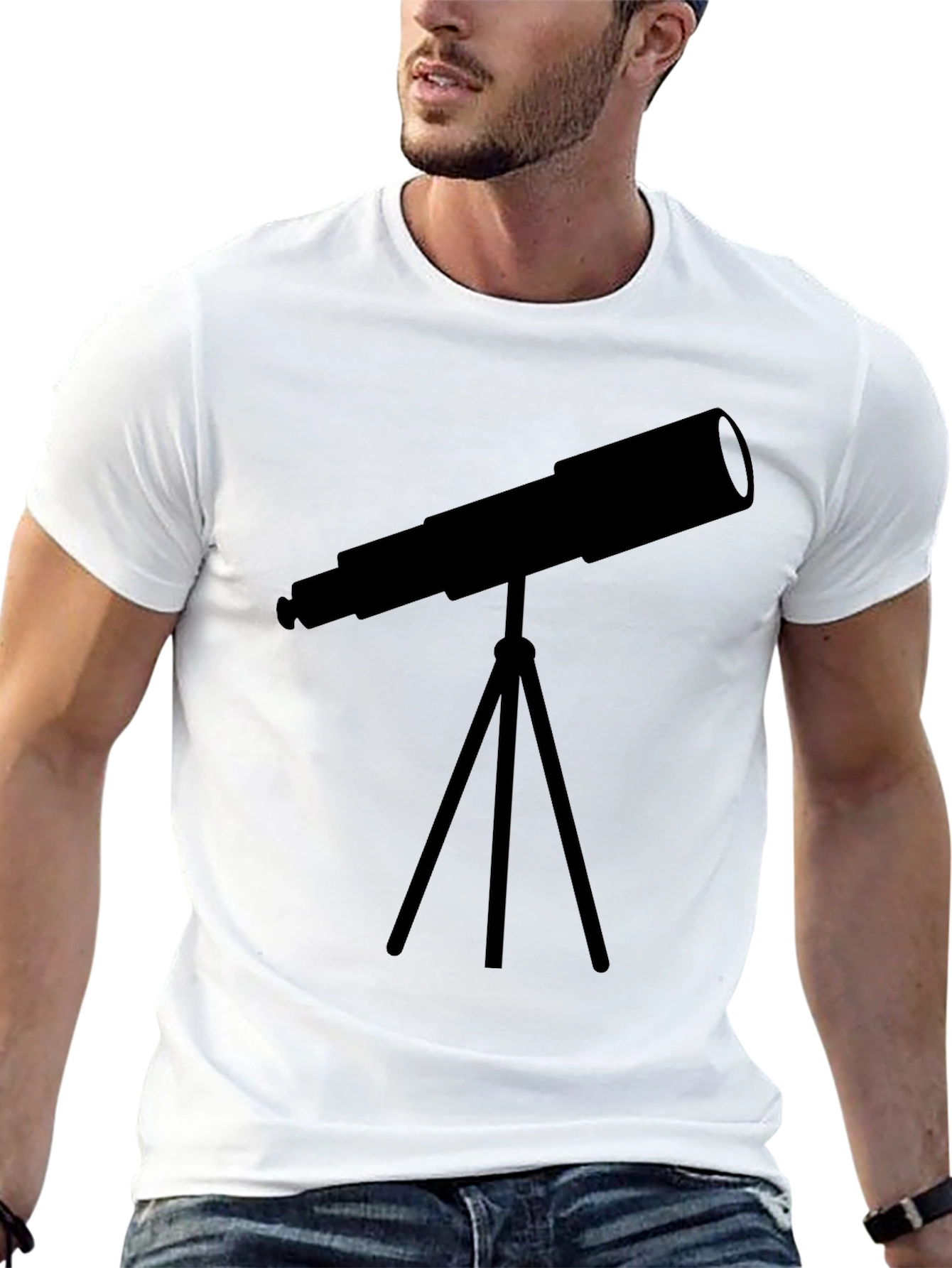 Telescope Graphic Tee - Stargazer Astronomy Shirt