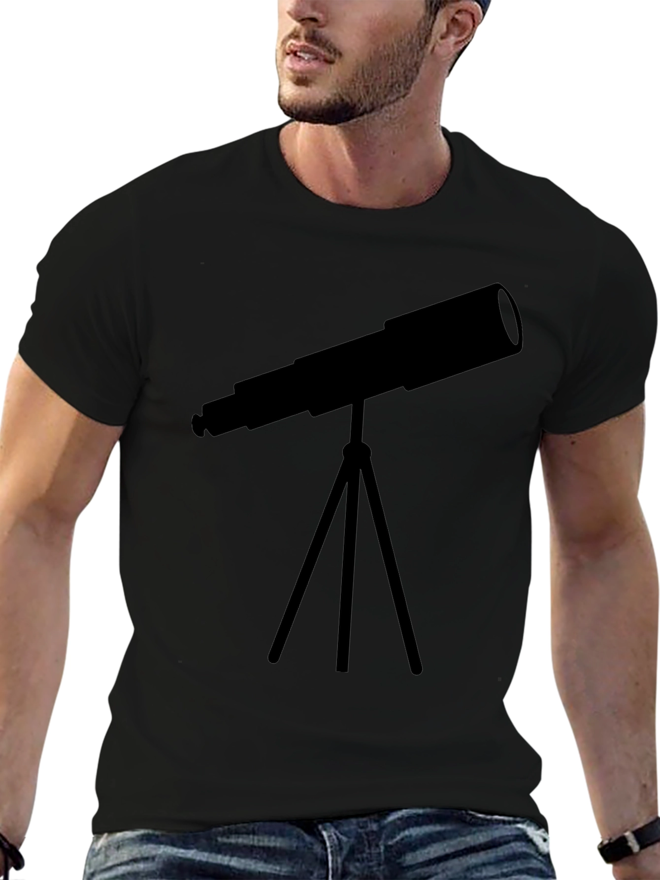 Telescope Graphic Tee - Stargazer Astronomy Shirt