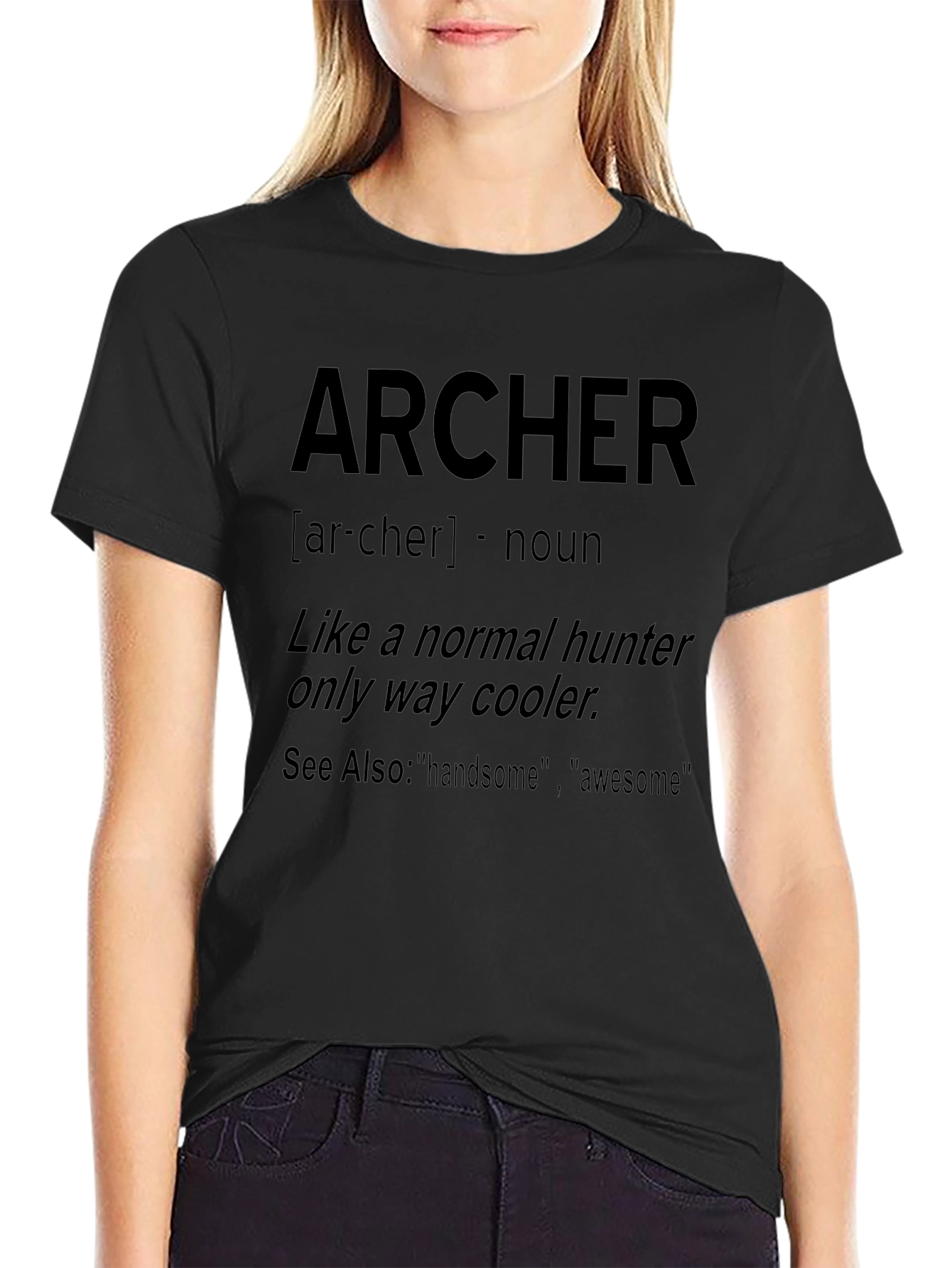 Archer Definition Black T-Shirt