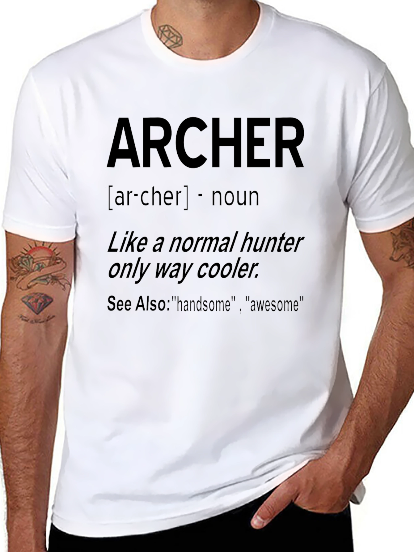 Archer Definition Black T-Shirt
