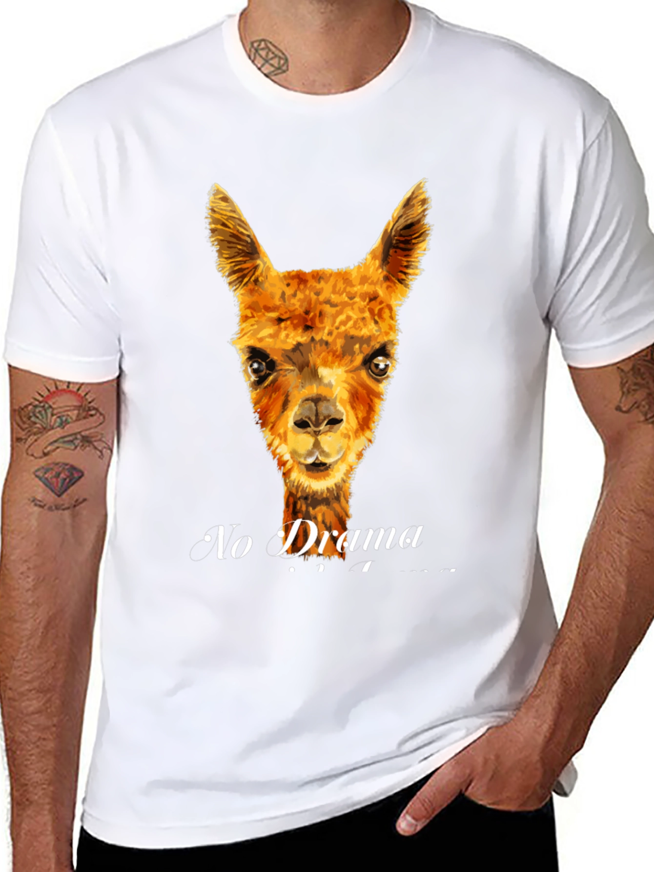 No Drama Llama T-Shirt - Funny Animal Tee