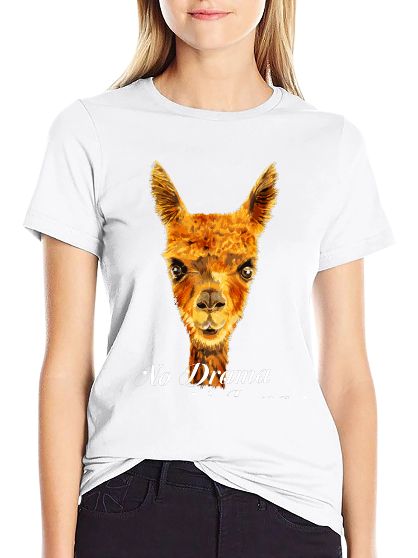 No Drama Llama T-Shirt - Funny Animal Tee