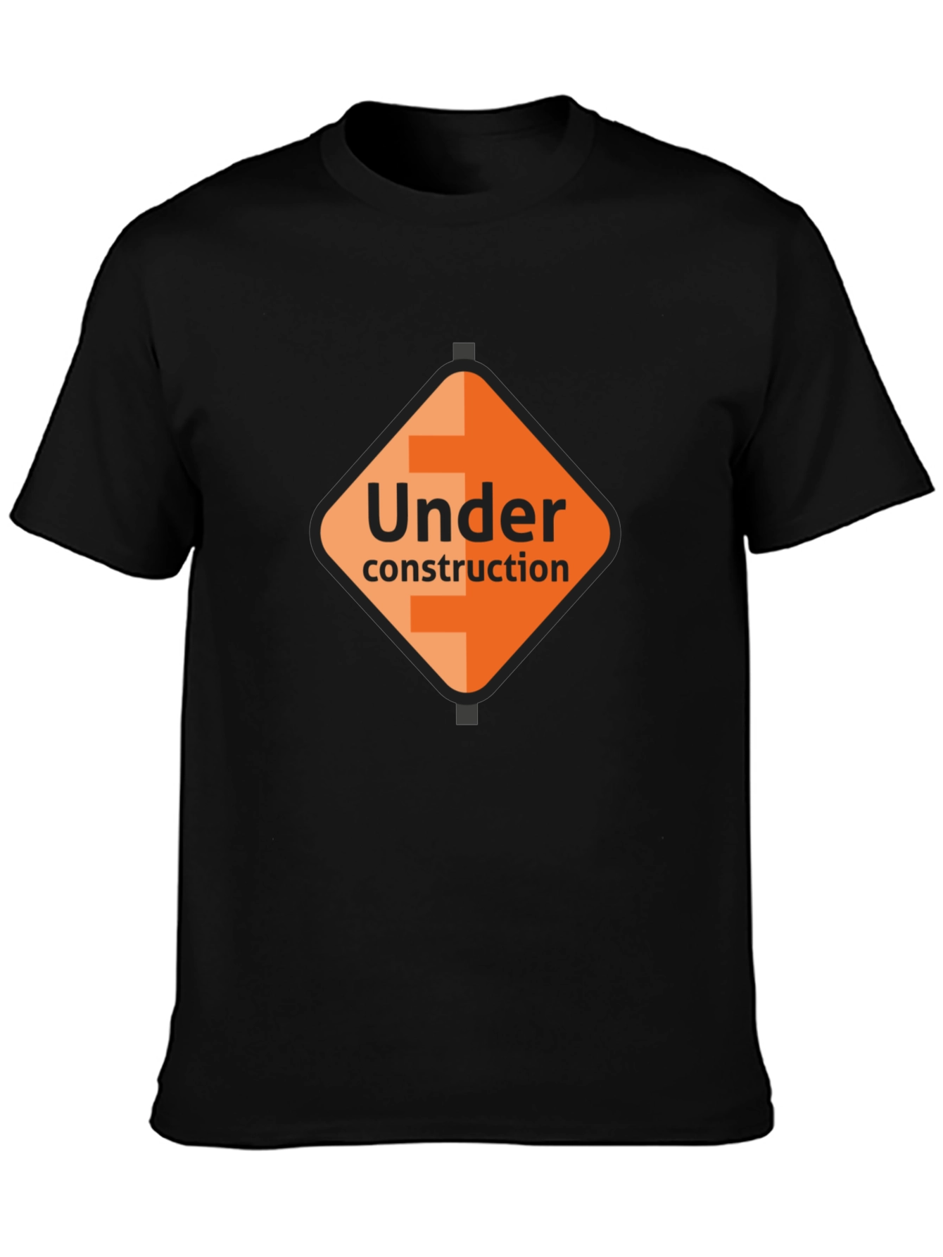 Under Construction Graphic Tee - Black