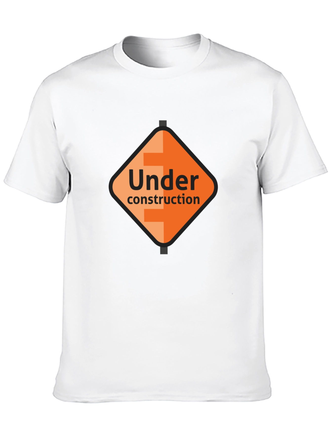 Under Construction Graphic Tee - Black