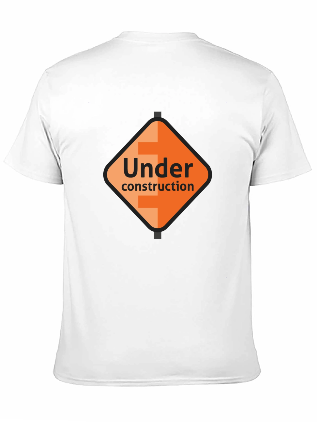 Under Construction Graphic Tee - Black