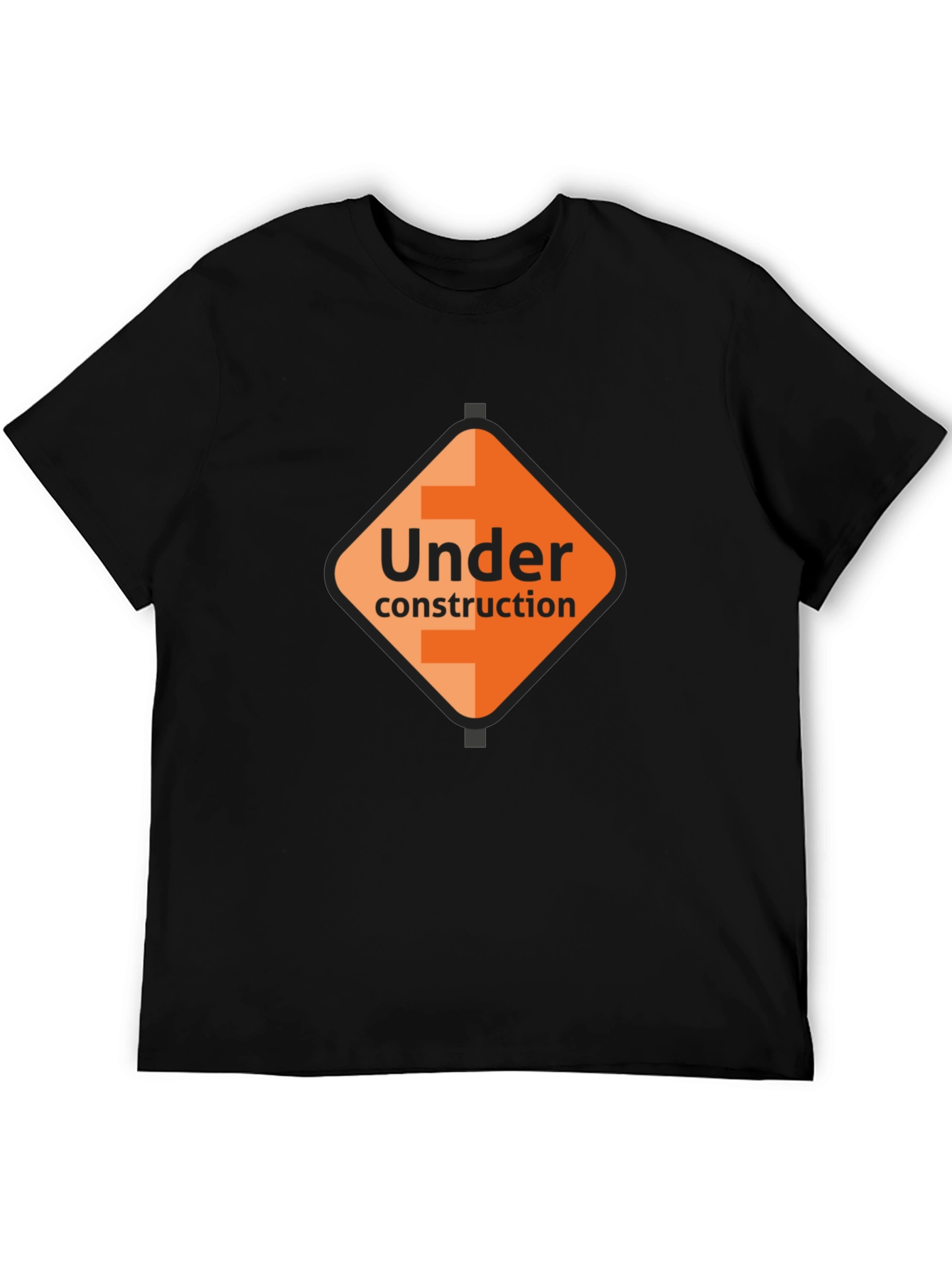 Under Construction Graphic Tee - Black