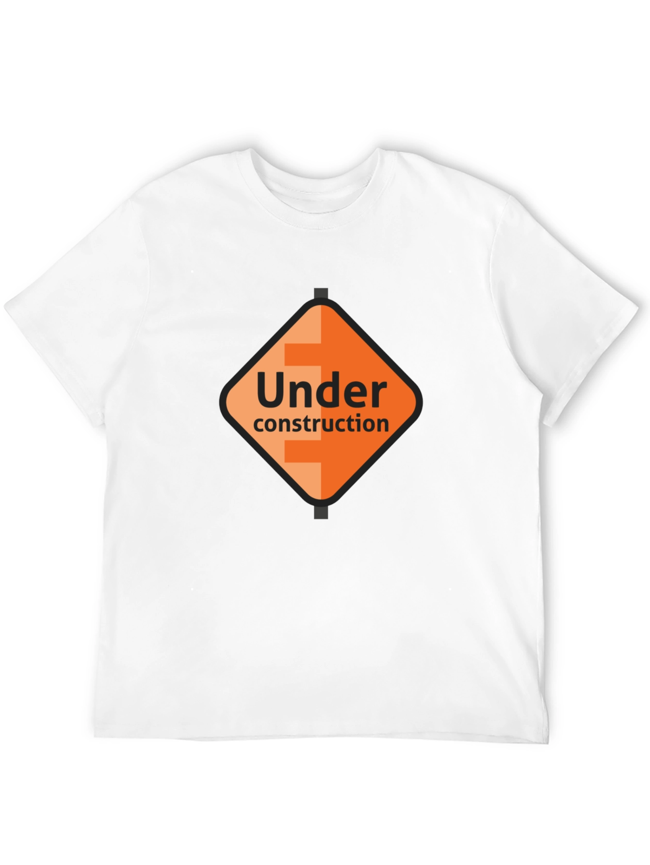 Under Construction Graphic Tee - Black