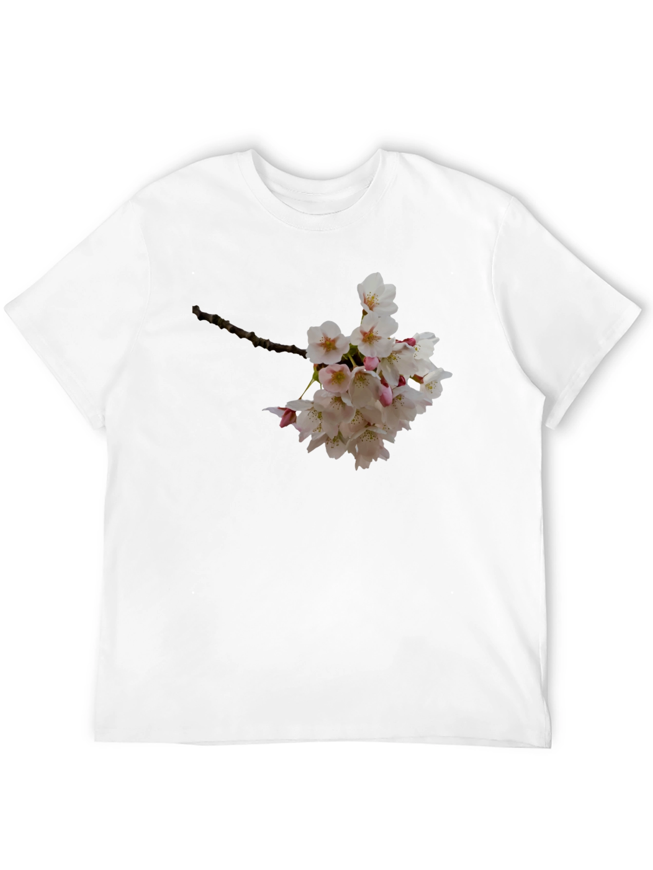 Floral Print Black T-Shirt - Nature Inspired Style