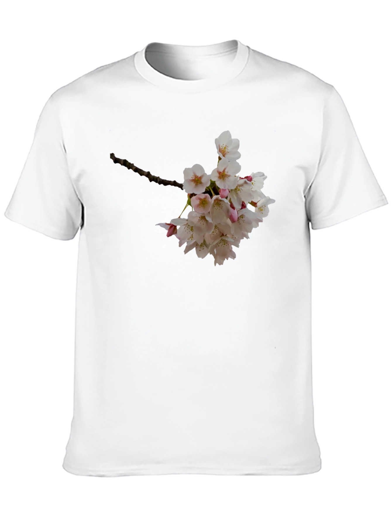 Floral Print Black T-Shirt - Nature Inspired Style