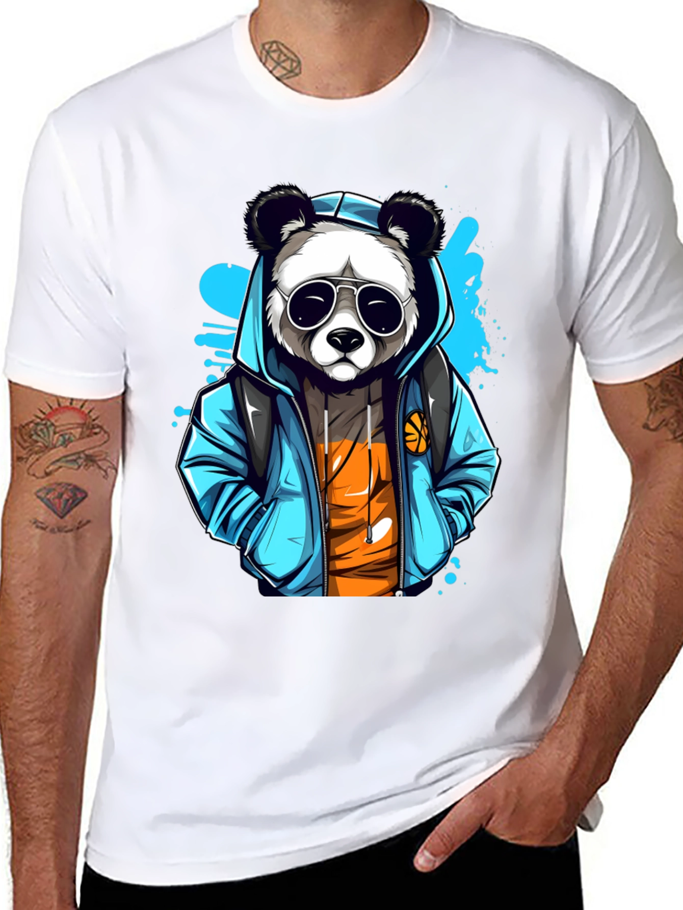 Cool Panda Graphic T-Shirt