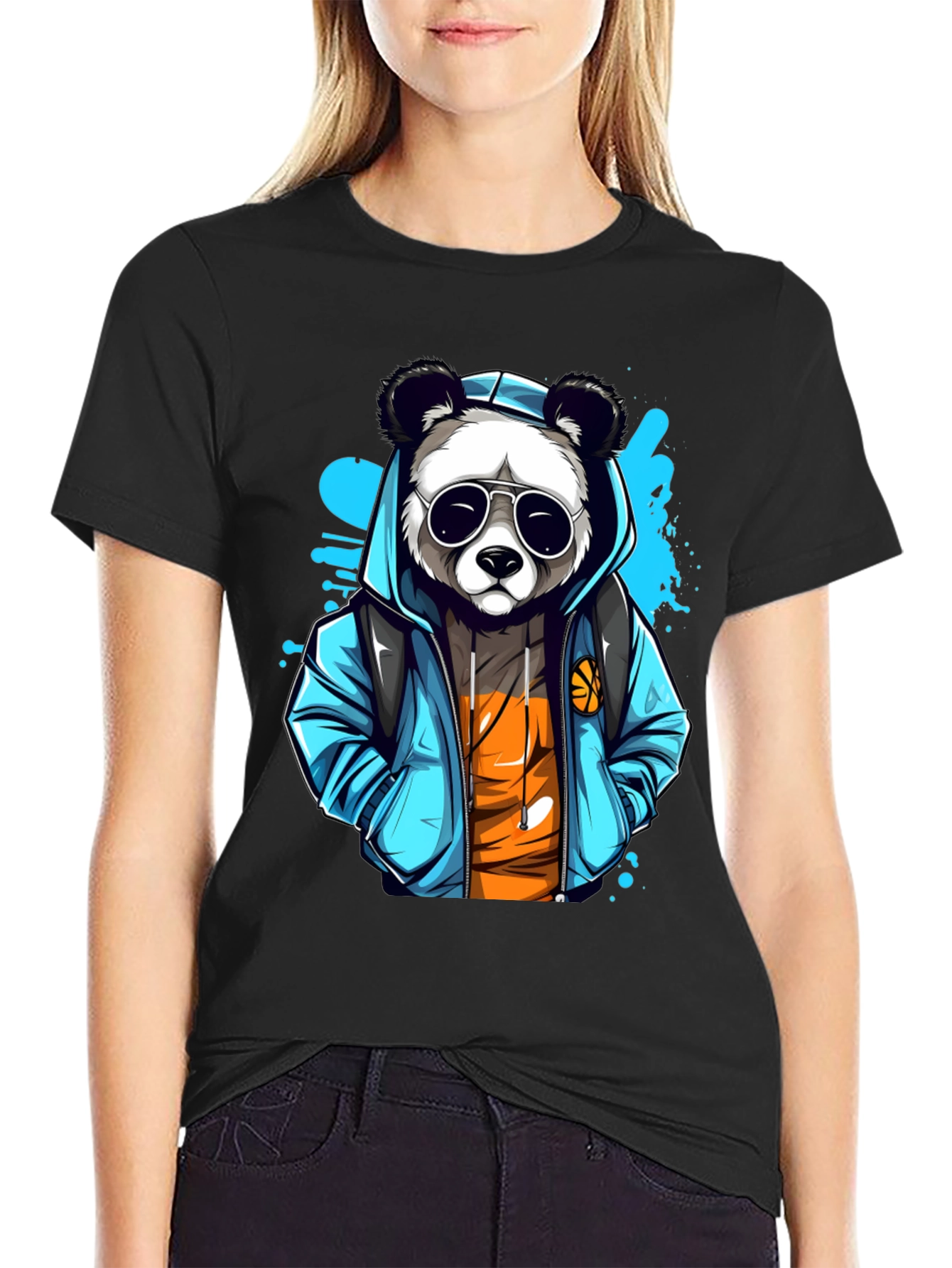 Cool Panda Graphic T-Shirt
