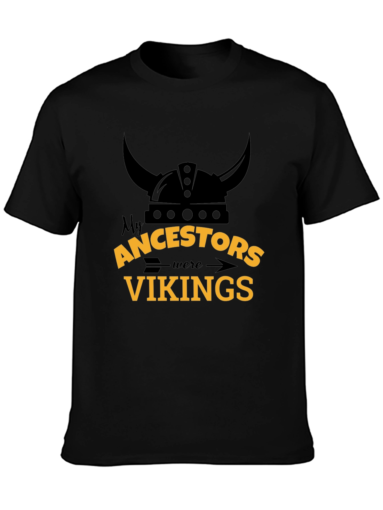 Viking Ancestry T-Shirt - Black