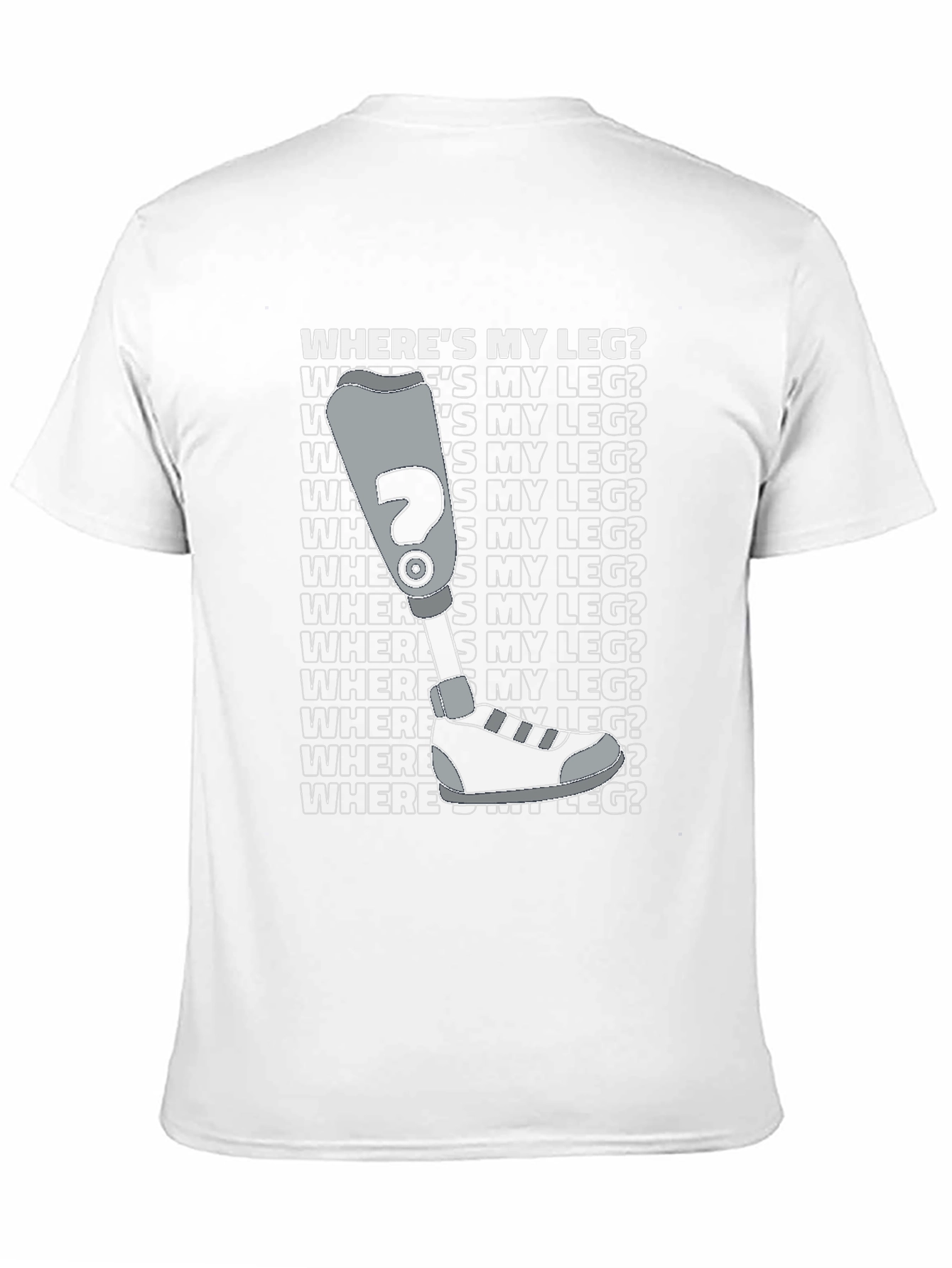 Wheres My Leg? Graphic T-Shirt - Disability Awareness Tee