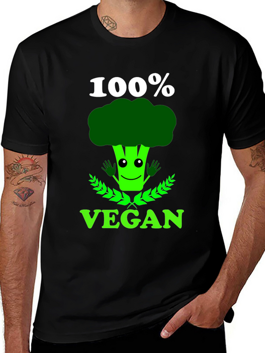 Vegan Broccoli T-Shirt: 100% Vegan Funny Tee
