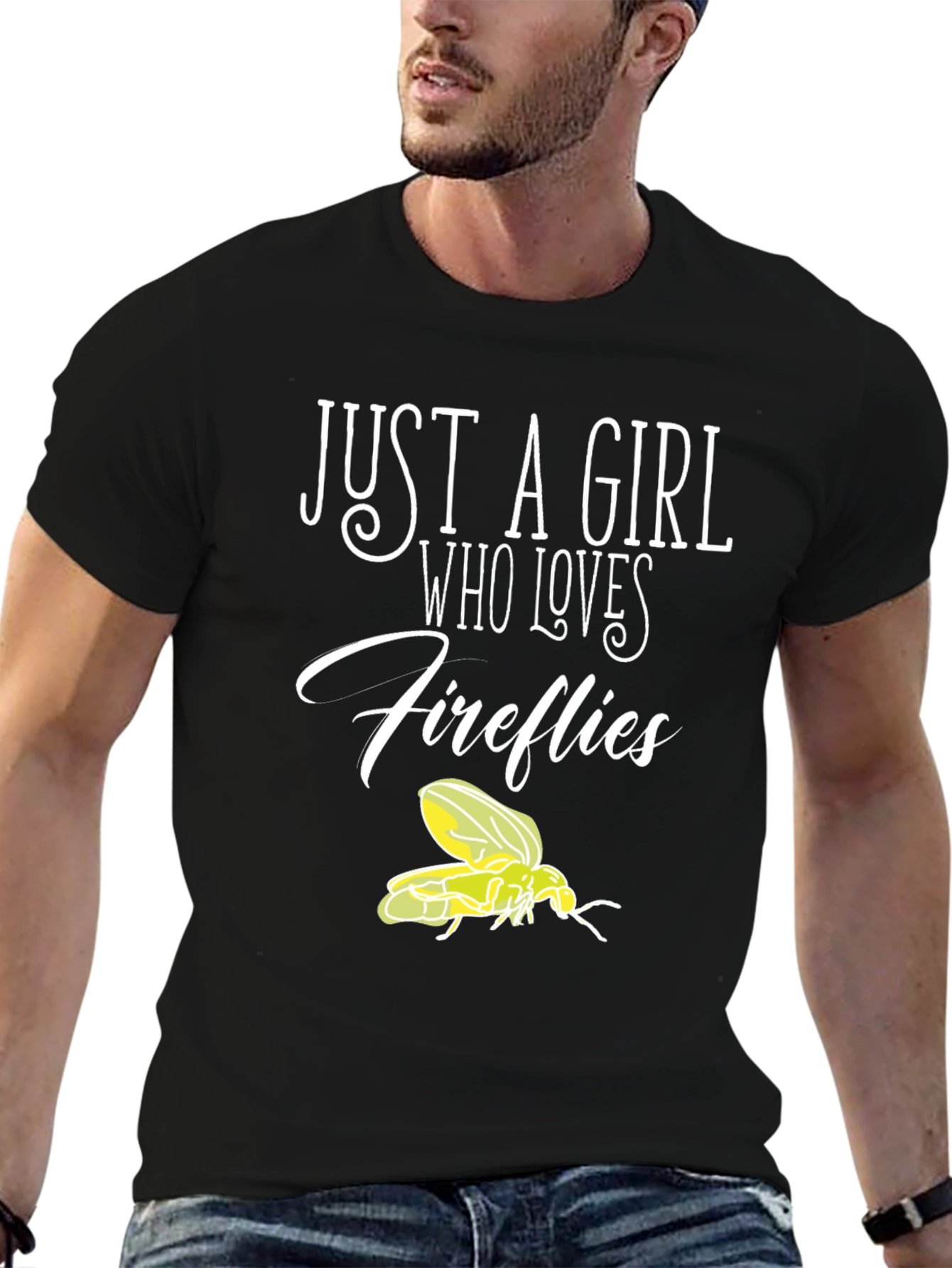 Just A Girl Who Loves Fireflies Graphic T-Shirt