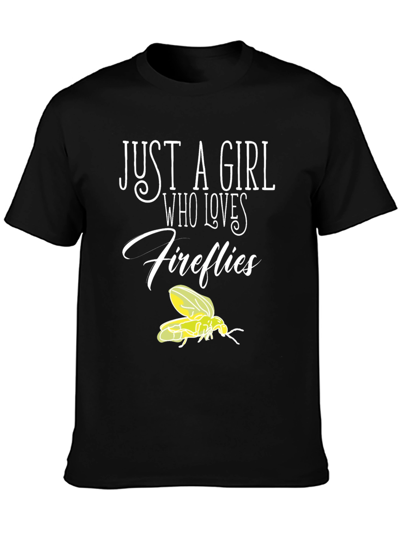 Just A Girl Who Loves Fireflies Graphic T-Shirt