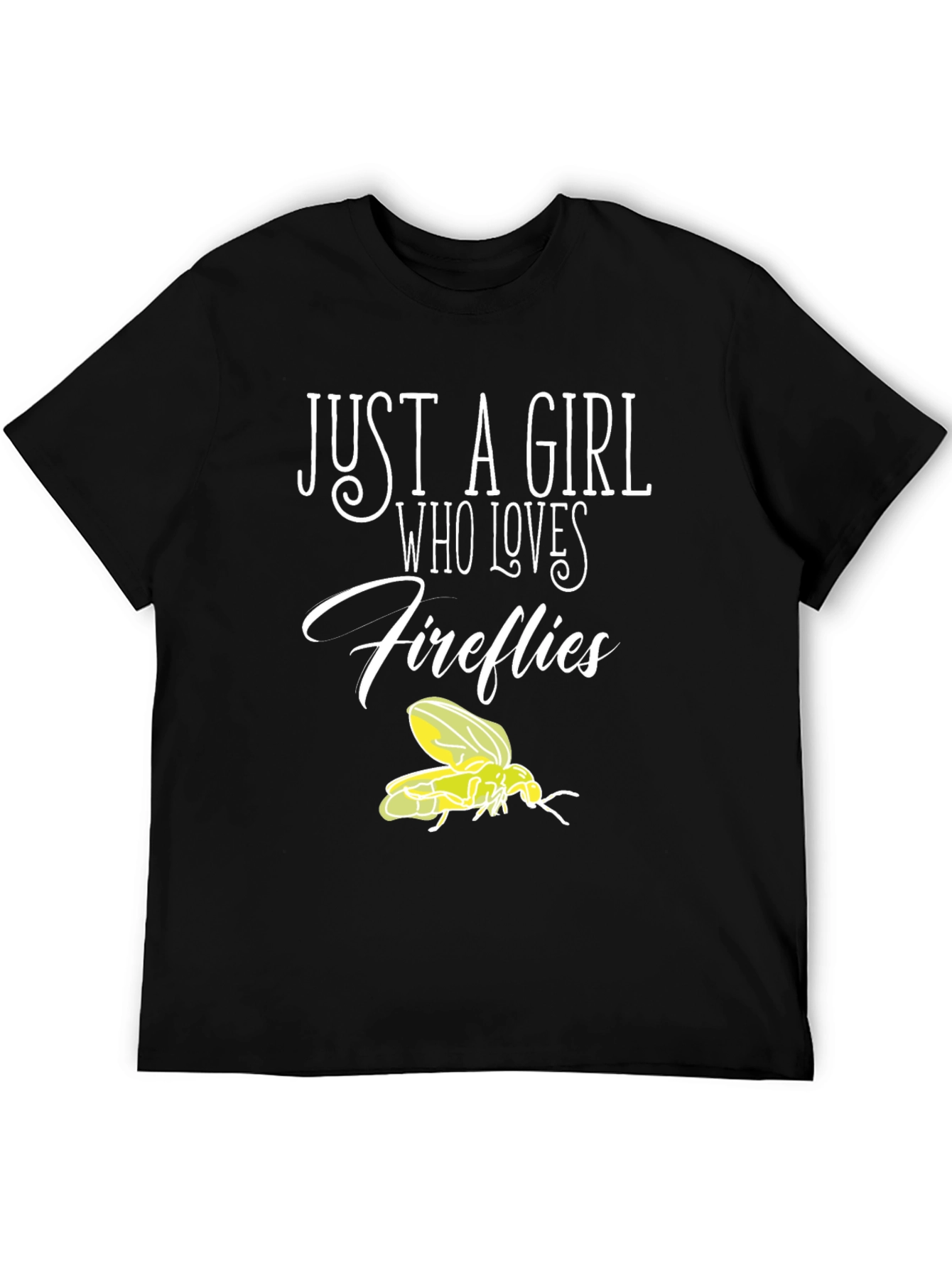 Just A Girl Who Loves Fireflies Graphic T-Shirt