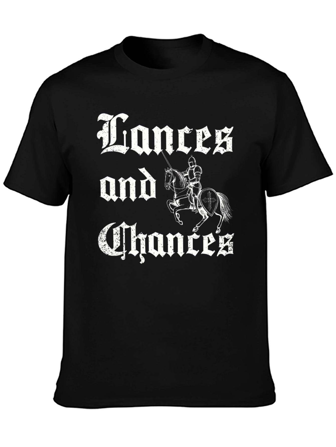 Lances and Chances Black T-Shirt