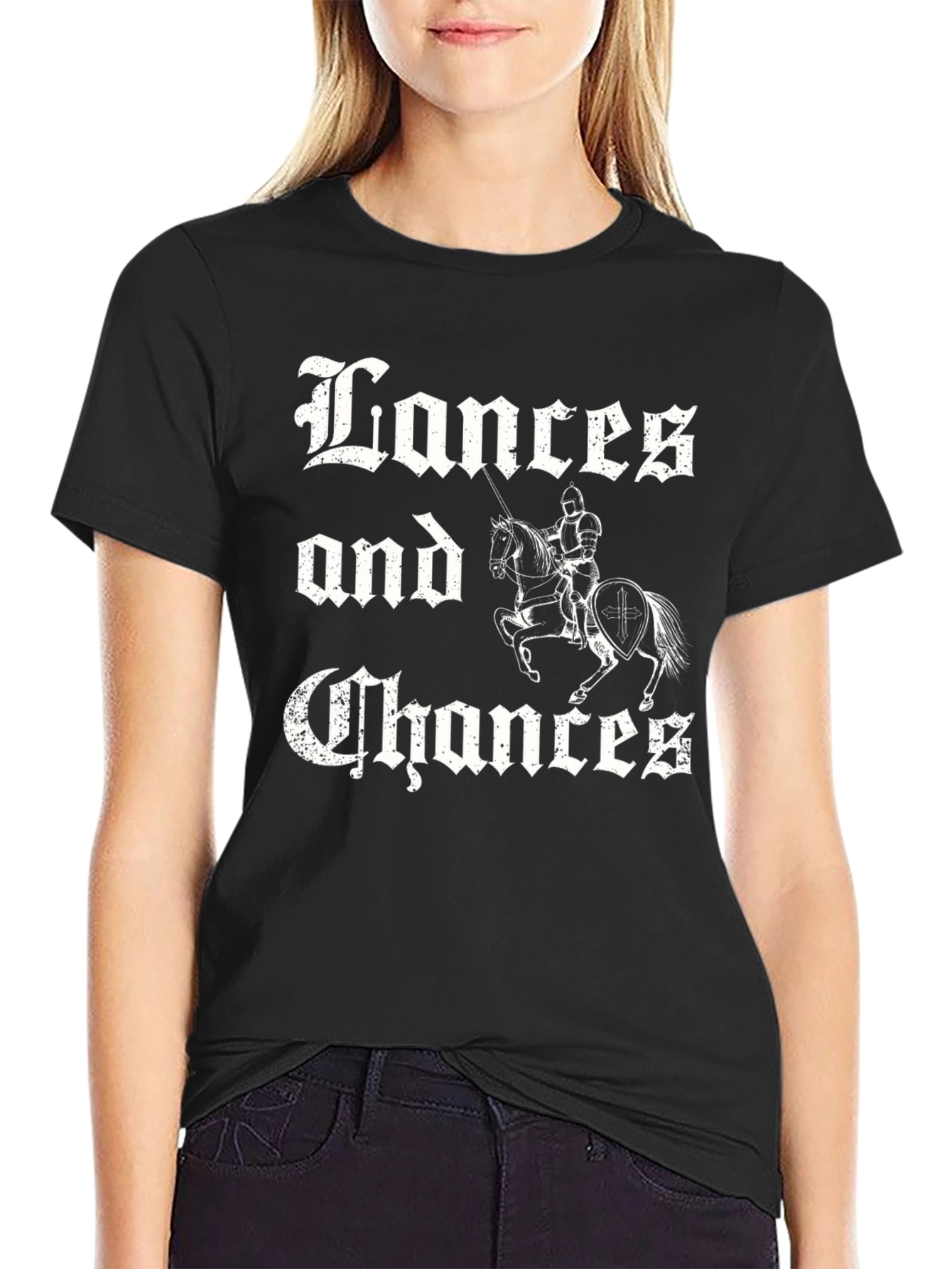 Lances and Chances Black T-Shirt