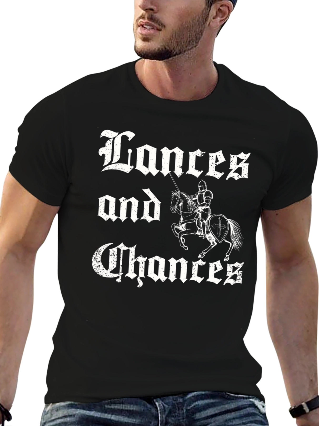 Lances and Chances Black T-Shirt
