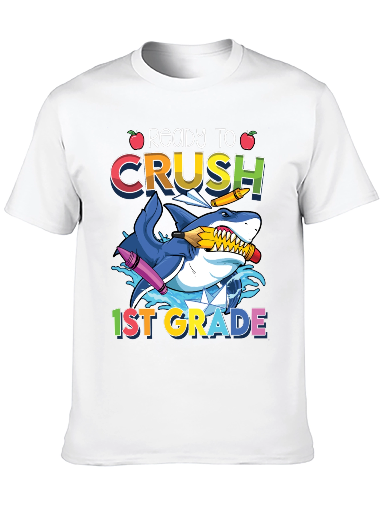 Ready to Crush 1st Grade Shark T-Shirt
