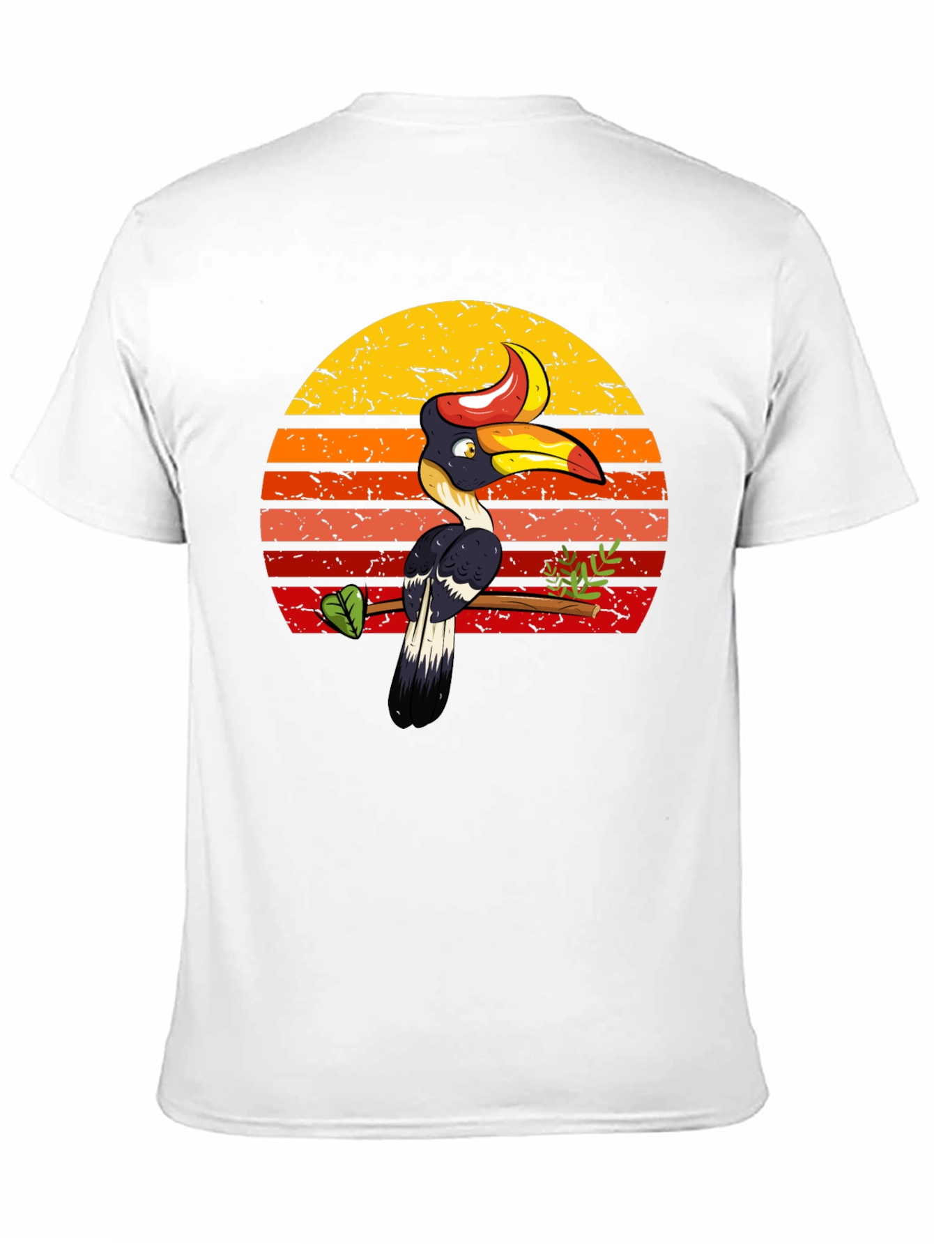 Tropical Toucan Sunset Graphic Tee - Unique Design