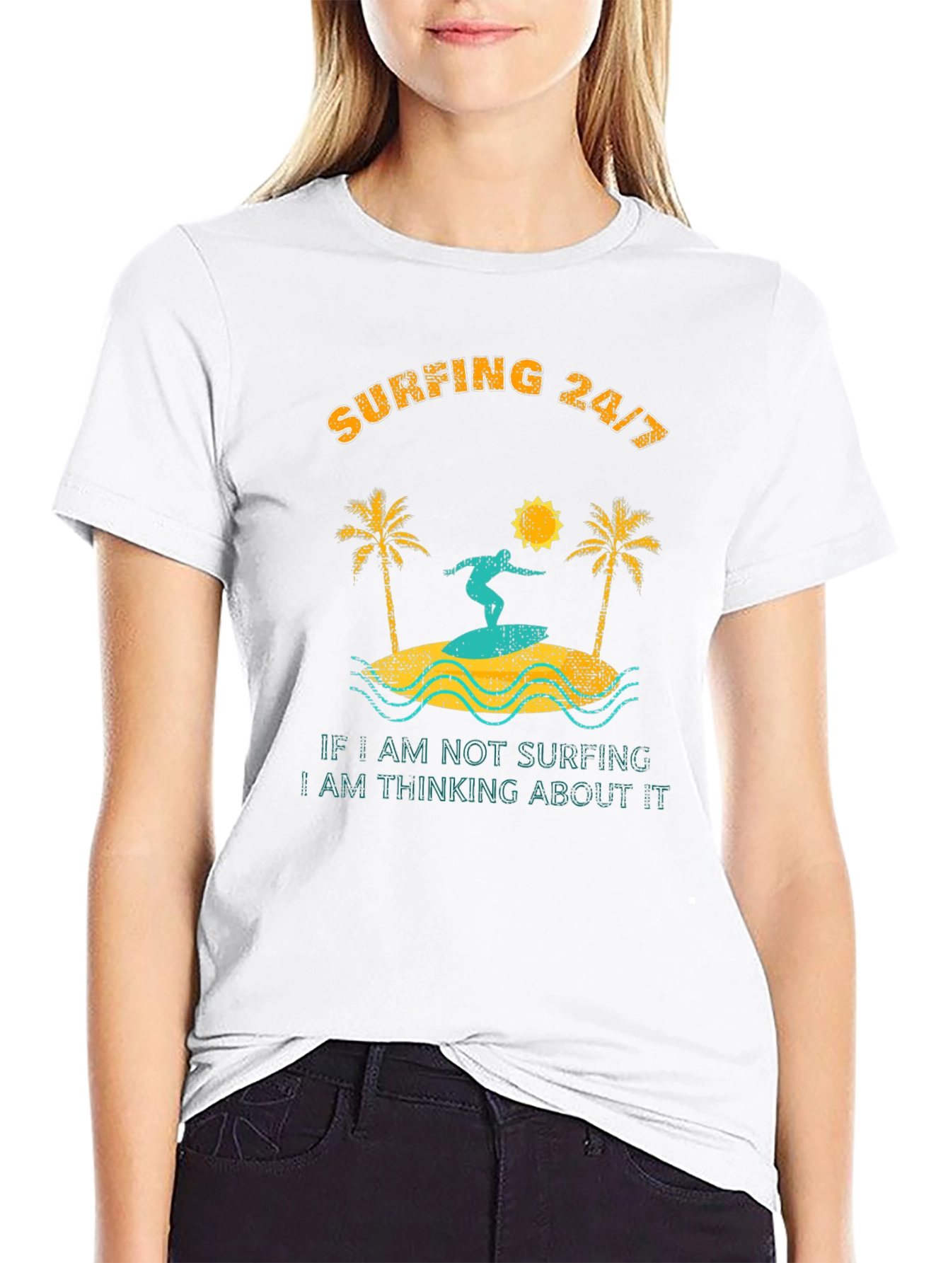 Surfing 24/7 Graphic Tee