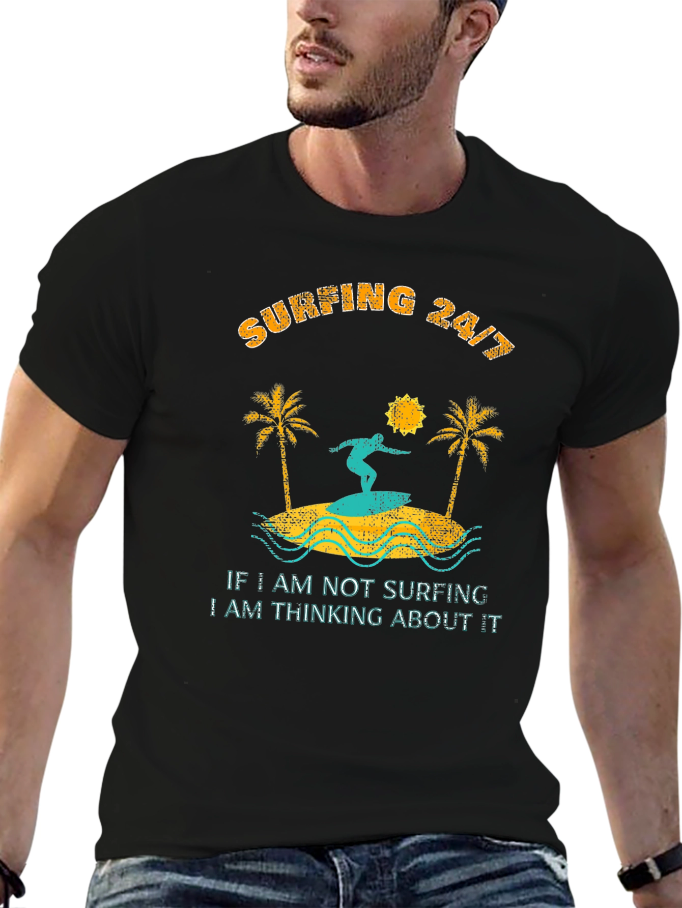 Surfing 24/7 Graphic Tee