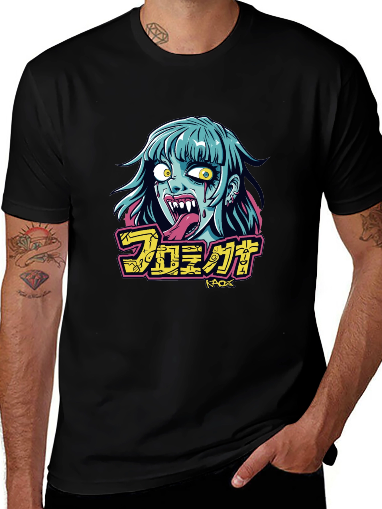 Zombie Graphic Tee - Black