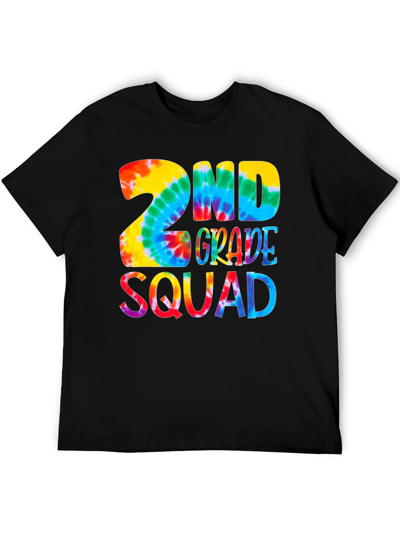2nd Grade Squad Tie-Dye Graphic Tee