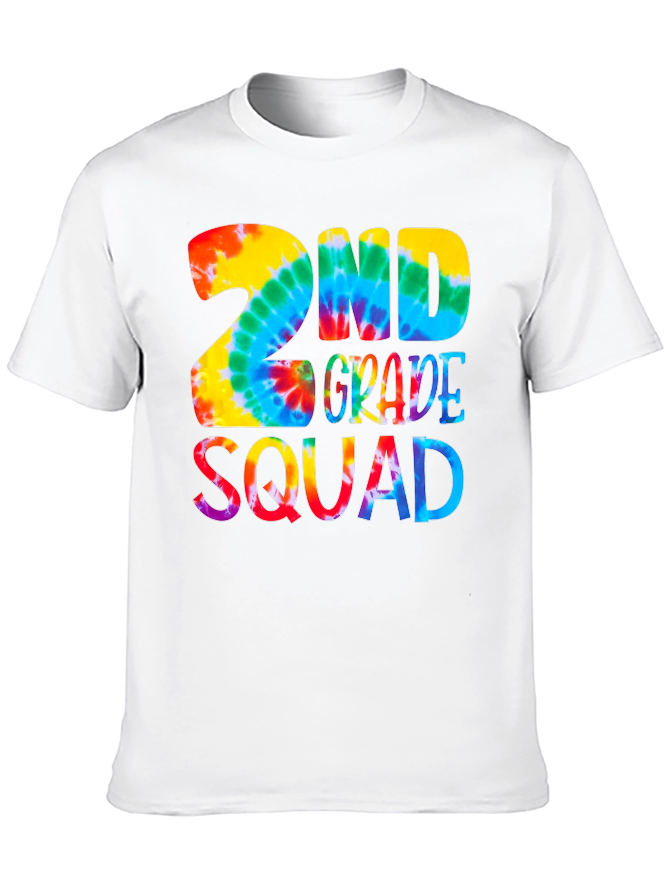 2nd Grade Squad Tie-Dye Graphic Tee