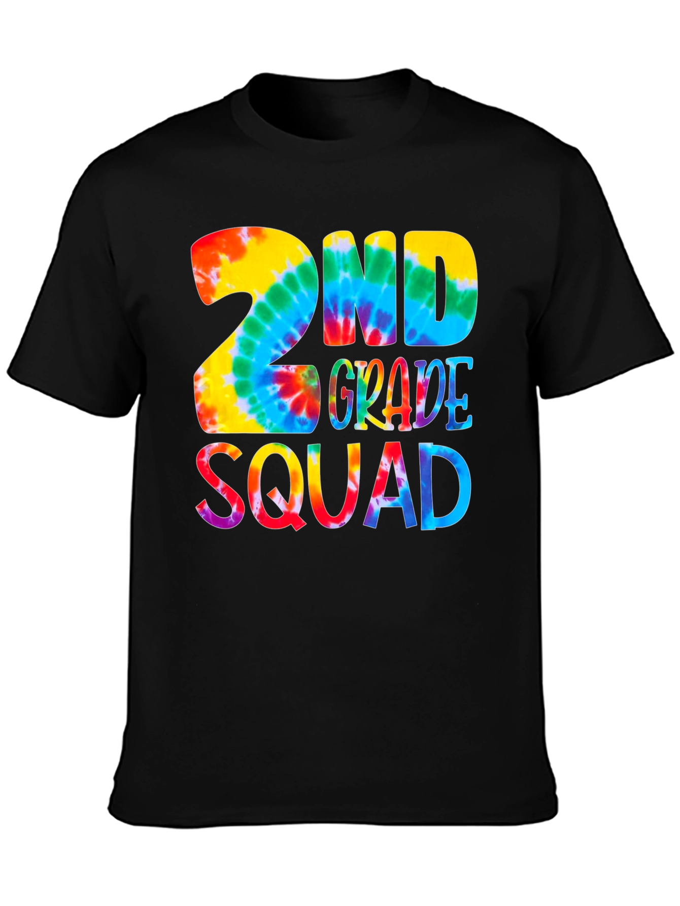 2nd Grade Squad Tie-Dye Graphic Tee