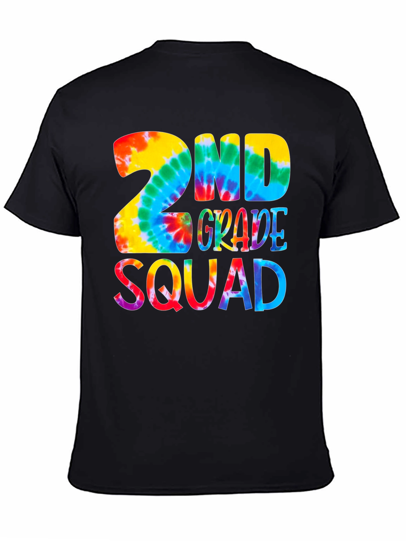 2nd Grade Squad Tie-Dye Graphic Tee