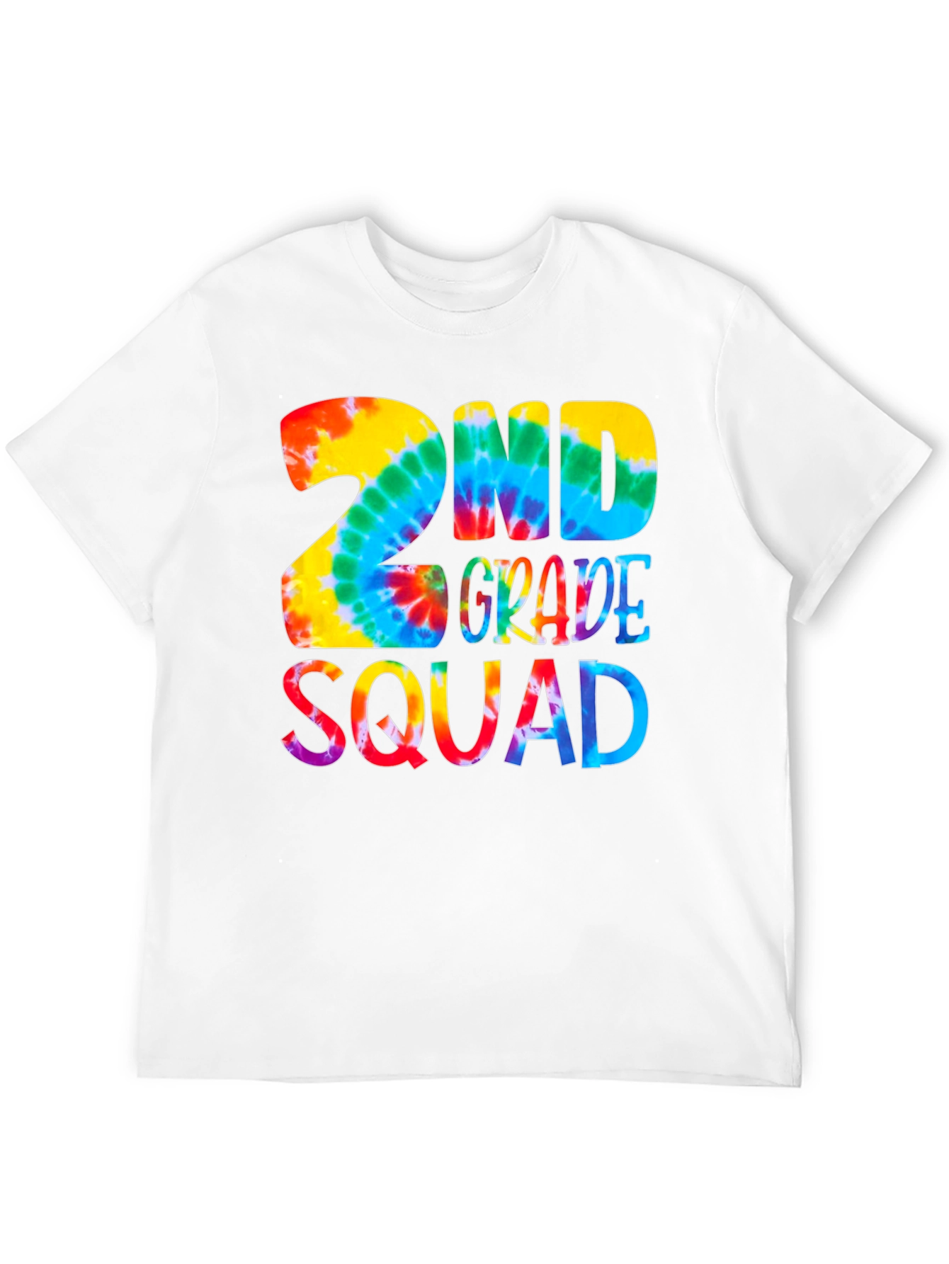 2nd Grade Squad Tie-Dye Graphic Tee