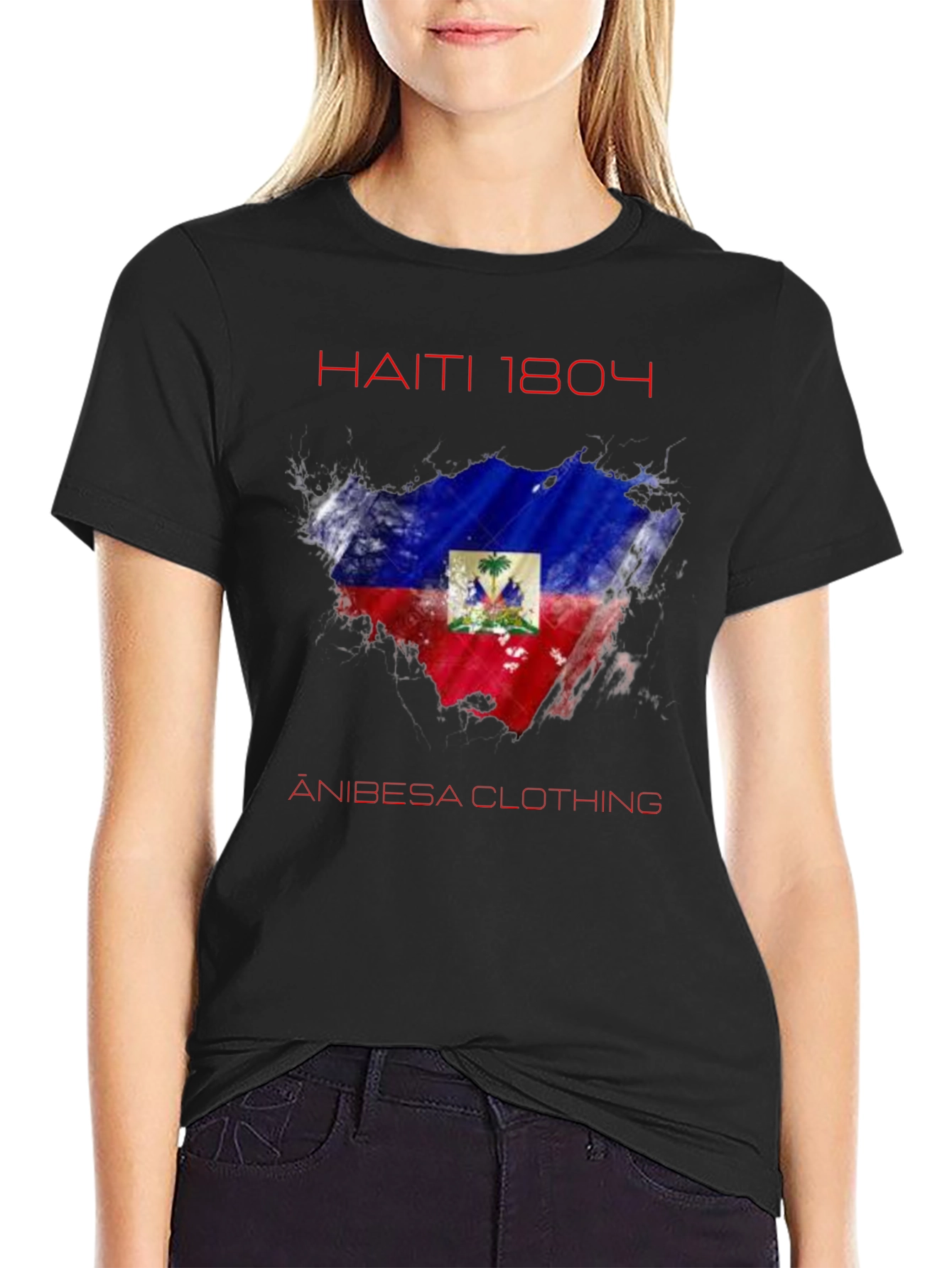 Haiti 1804 Flag T-Shirt - Anibesa Clothing