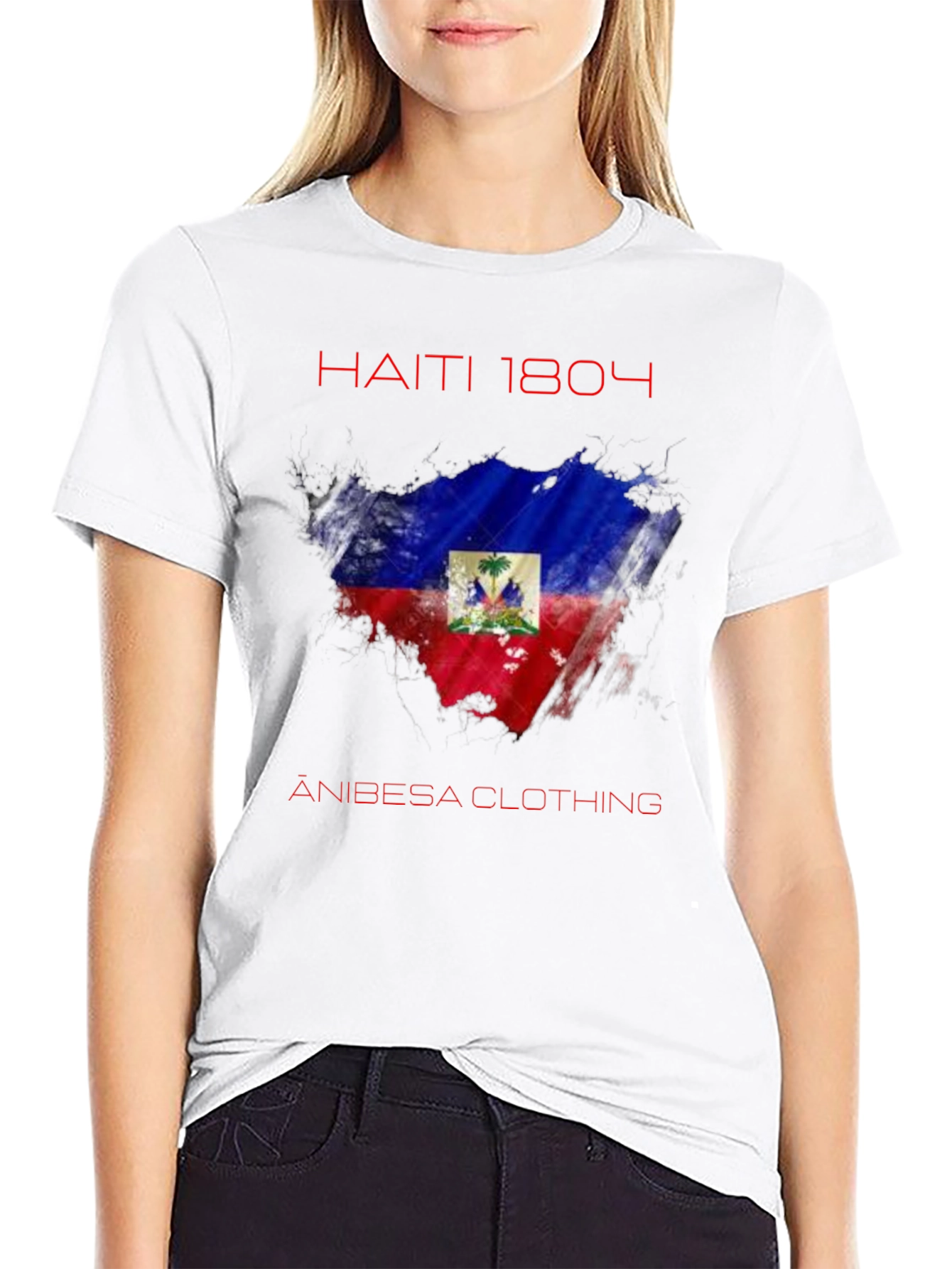 Haiti 1804 Flag T-Shirt - Anibesa Clothing