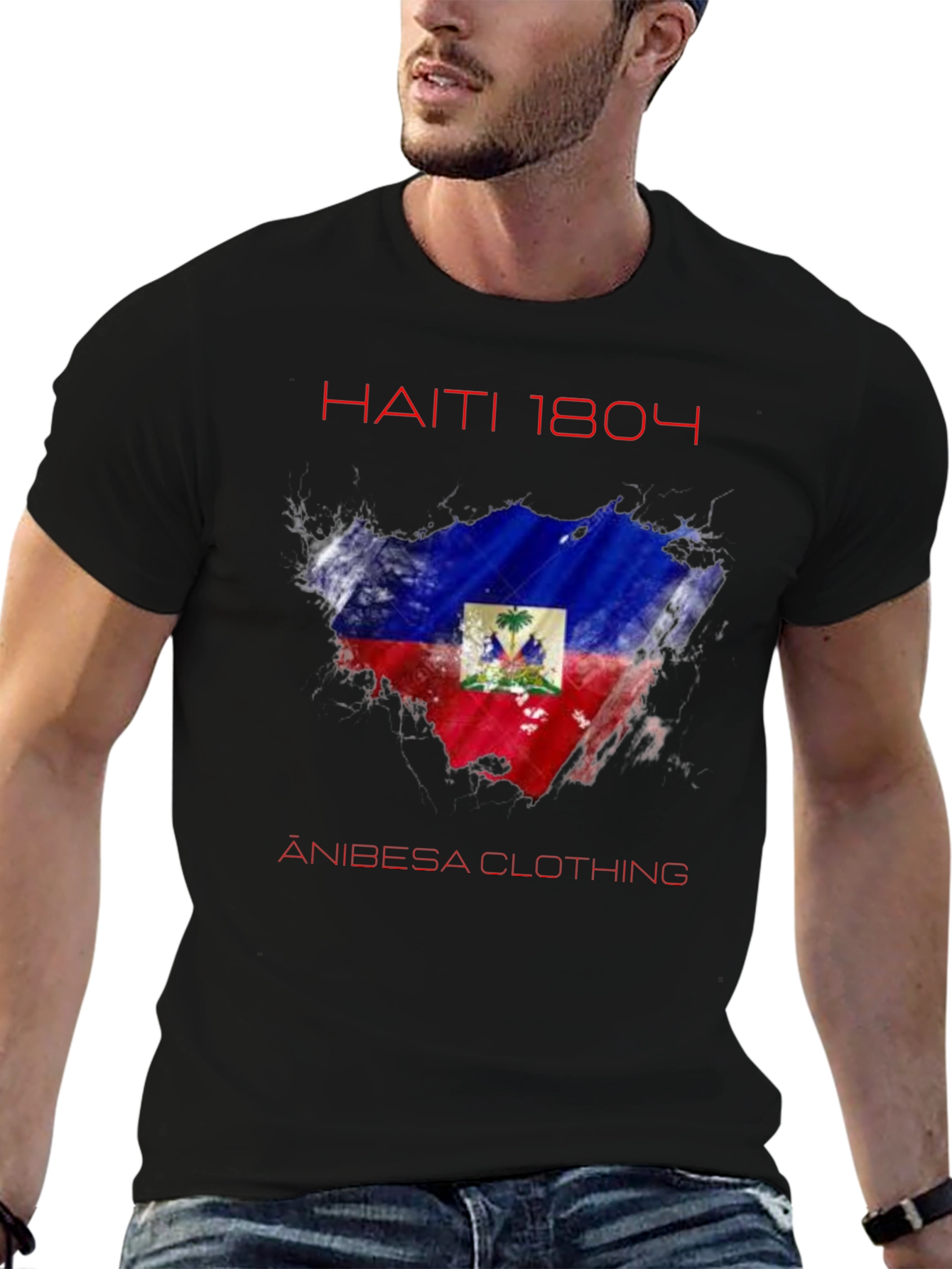 Haiti 1804 Flag T-Shirt - Anibesa Clothing