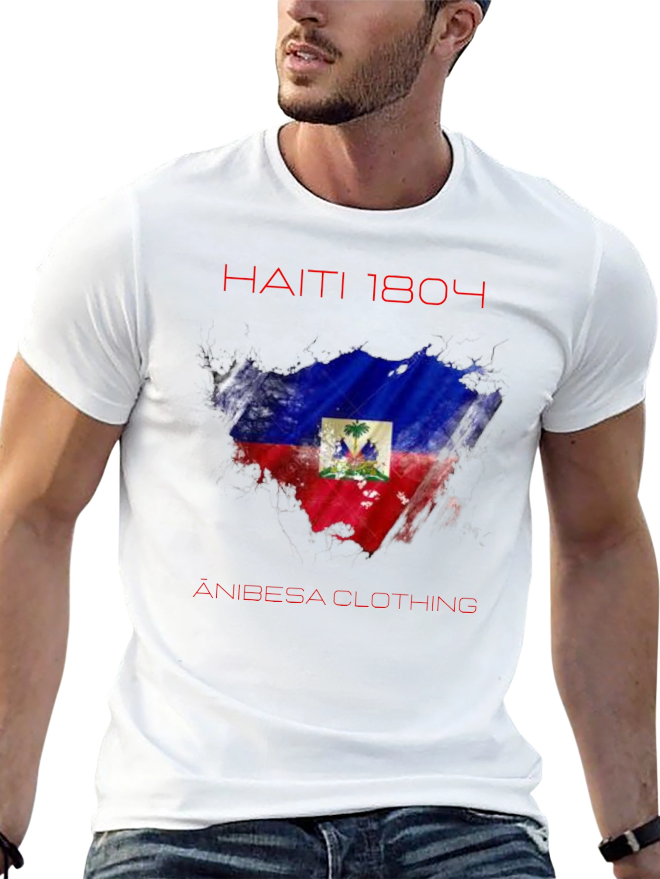 Haiti 1804 Flag T-Shirt - Anibesa Clothing