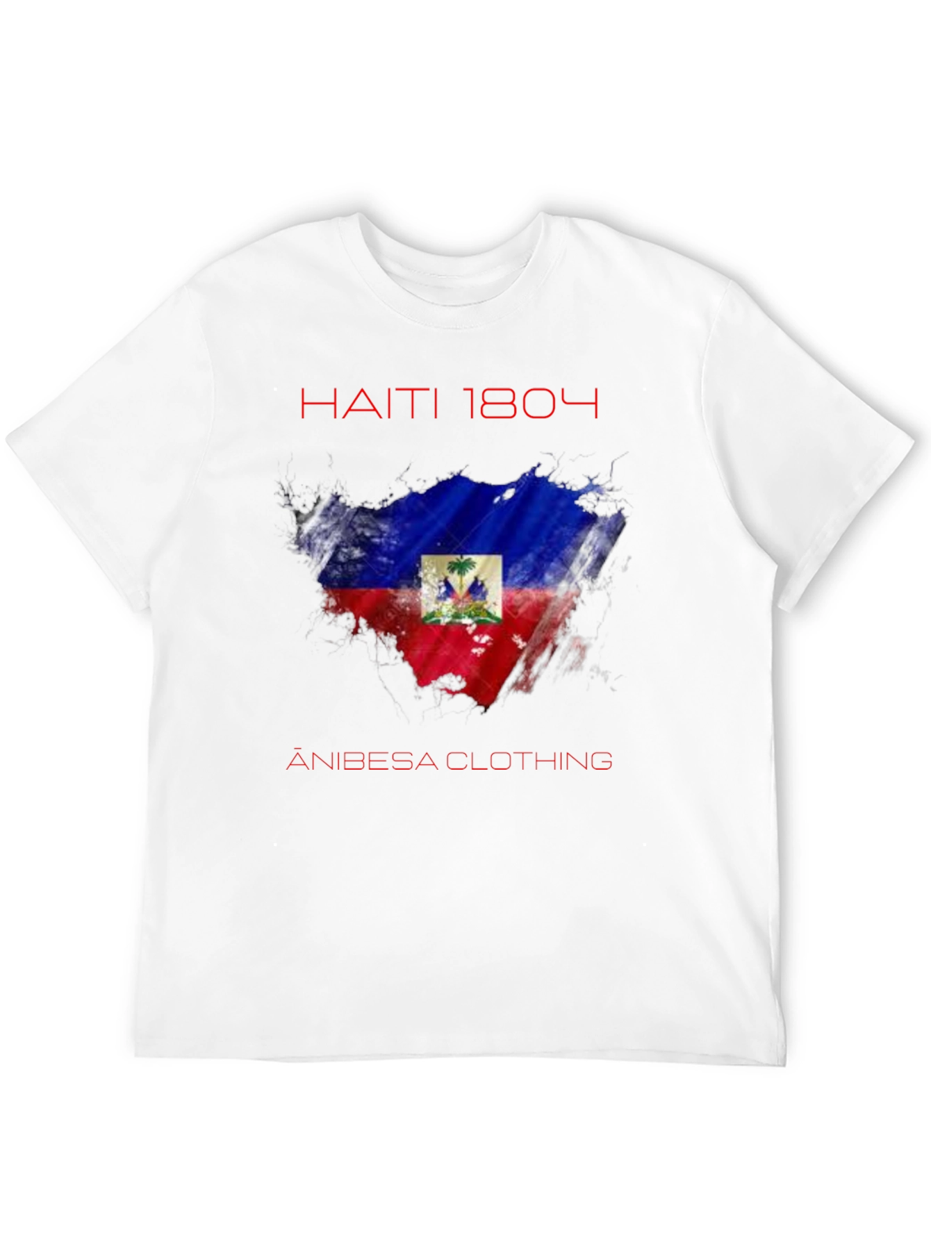 Haiti 1804 Flag T-Shirt - Anibesa Clothing