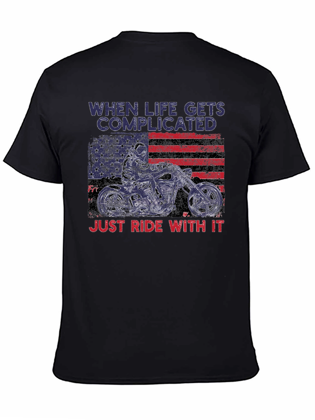 Complicated Life Ride With It Motorcycle T-Shirt
