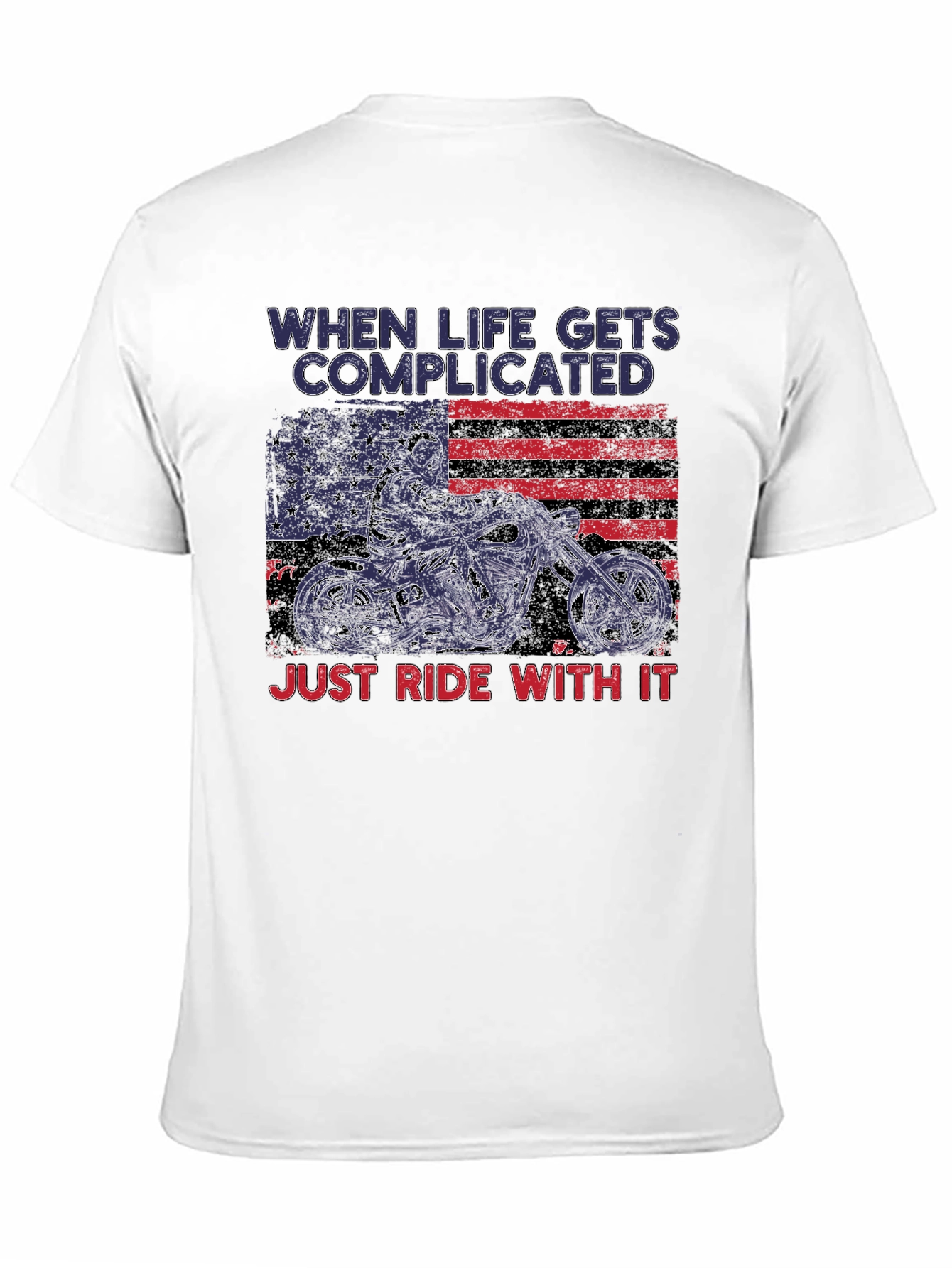 Complicated Life Ride With It Motorcycle T-Shirt
