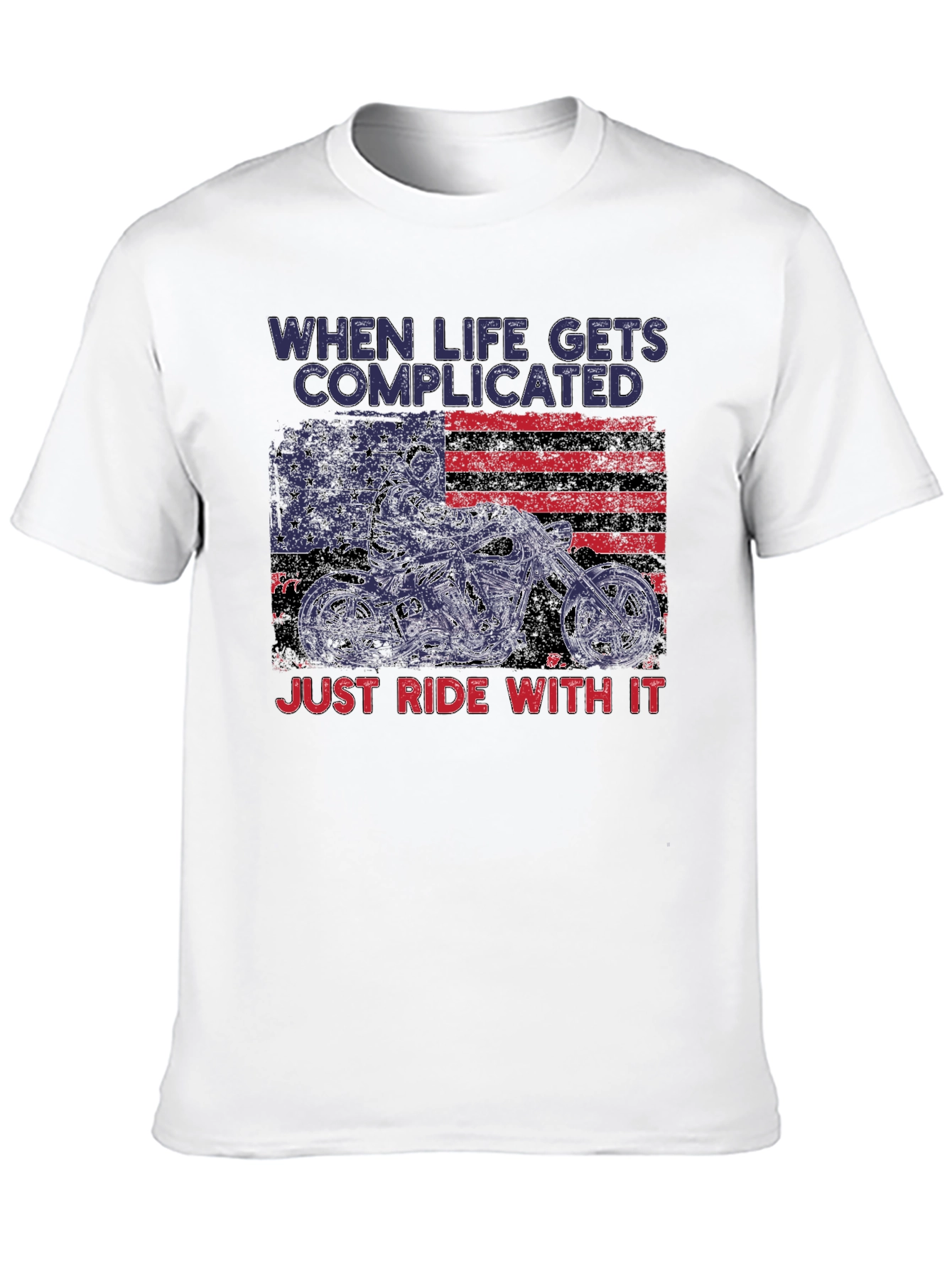 Complicated Life Ride With It Motorcycle T-Shirt
