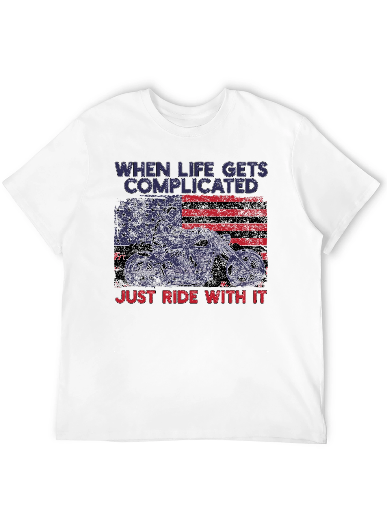 Complicated Life Ride With It Motorcycle T-Shirt