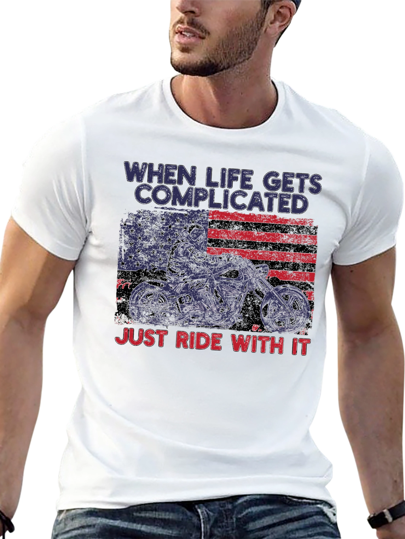 Complicated Life Ride With It Motorcycle T-Shirt