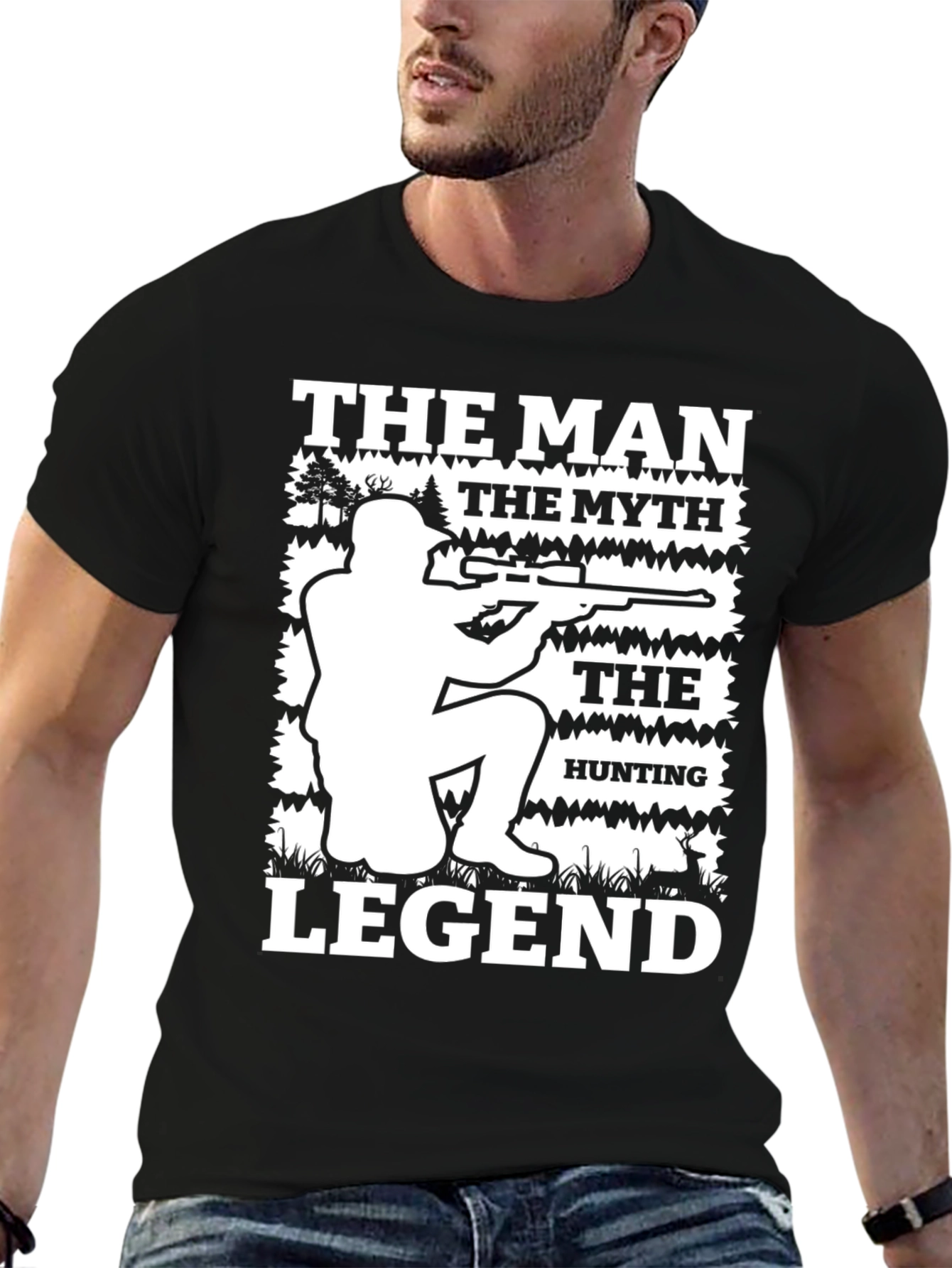 The Man The Myth Hunting Legend Graphic T-Shirt