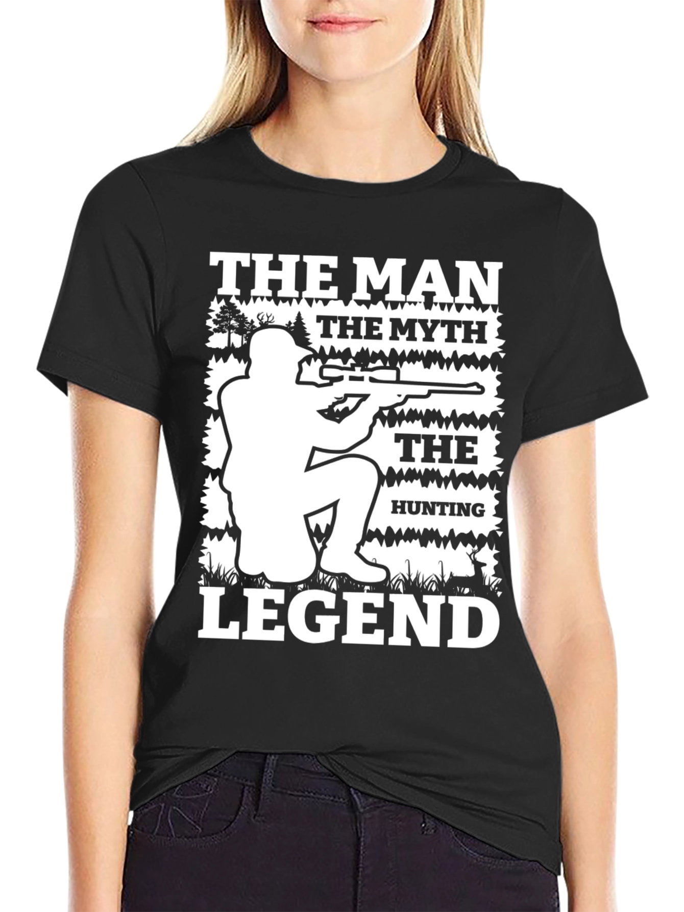 The Man The Myth Hunting Legend Graphic T-Shirt