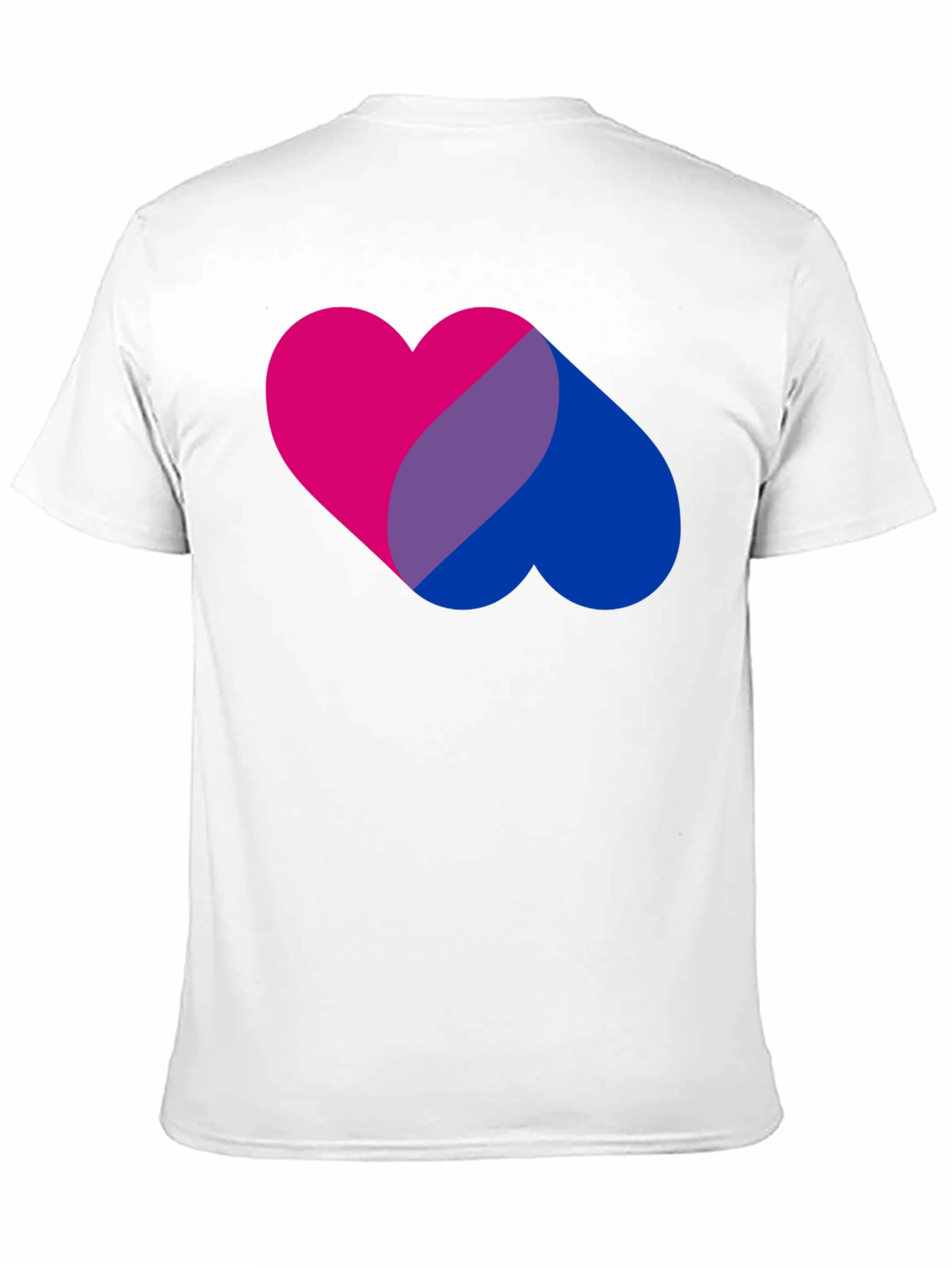 Bi Pride Heart Graphic Tee - Bisexual Pride T-Shirt